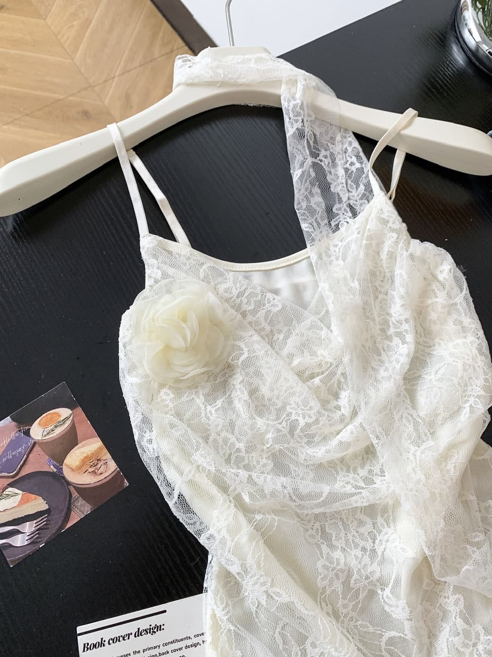 실사 순수한 욕망 핫걸 레이스 레이스 조끼 슬립 여성 여름 새로운 몸매 가꾸기 슬림해 보이는 고유 한 불규칙 맨위 상세 이미지 3