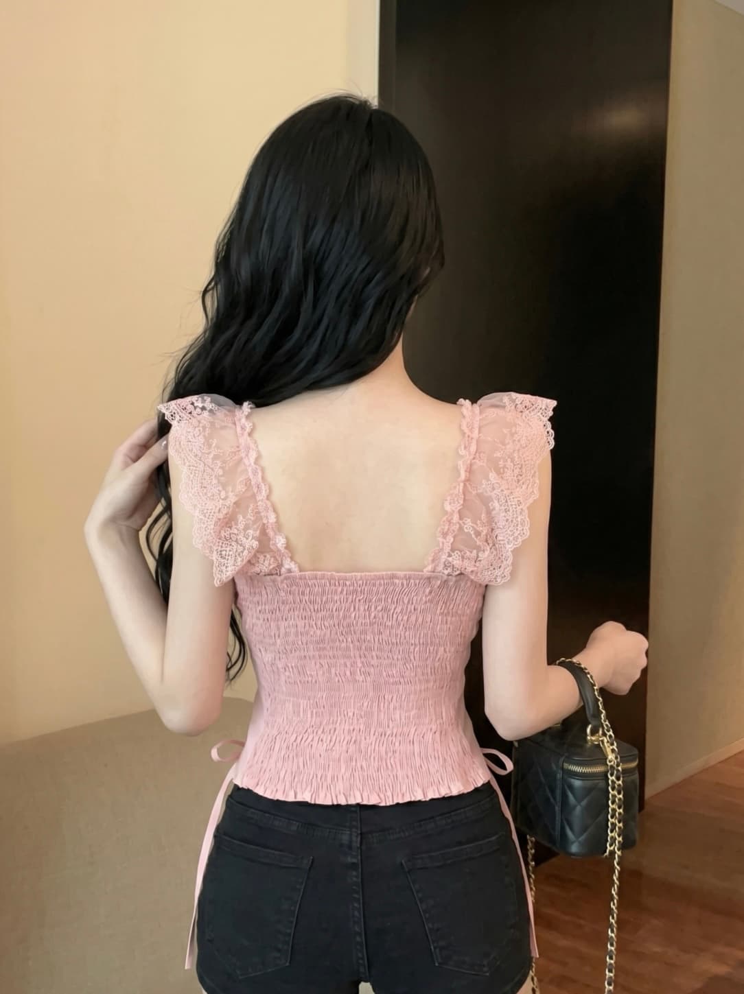 실사 레이스 조각 스트랩 허리 수축 생선뼈 코르셋 여성 여름 몸매 가꾸기 핫걸 벨트 가슴 패드 튜브탑 조끼 여성 상세 이미지 7