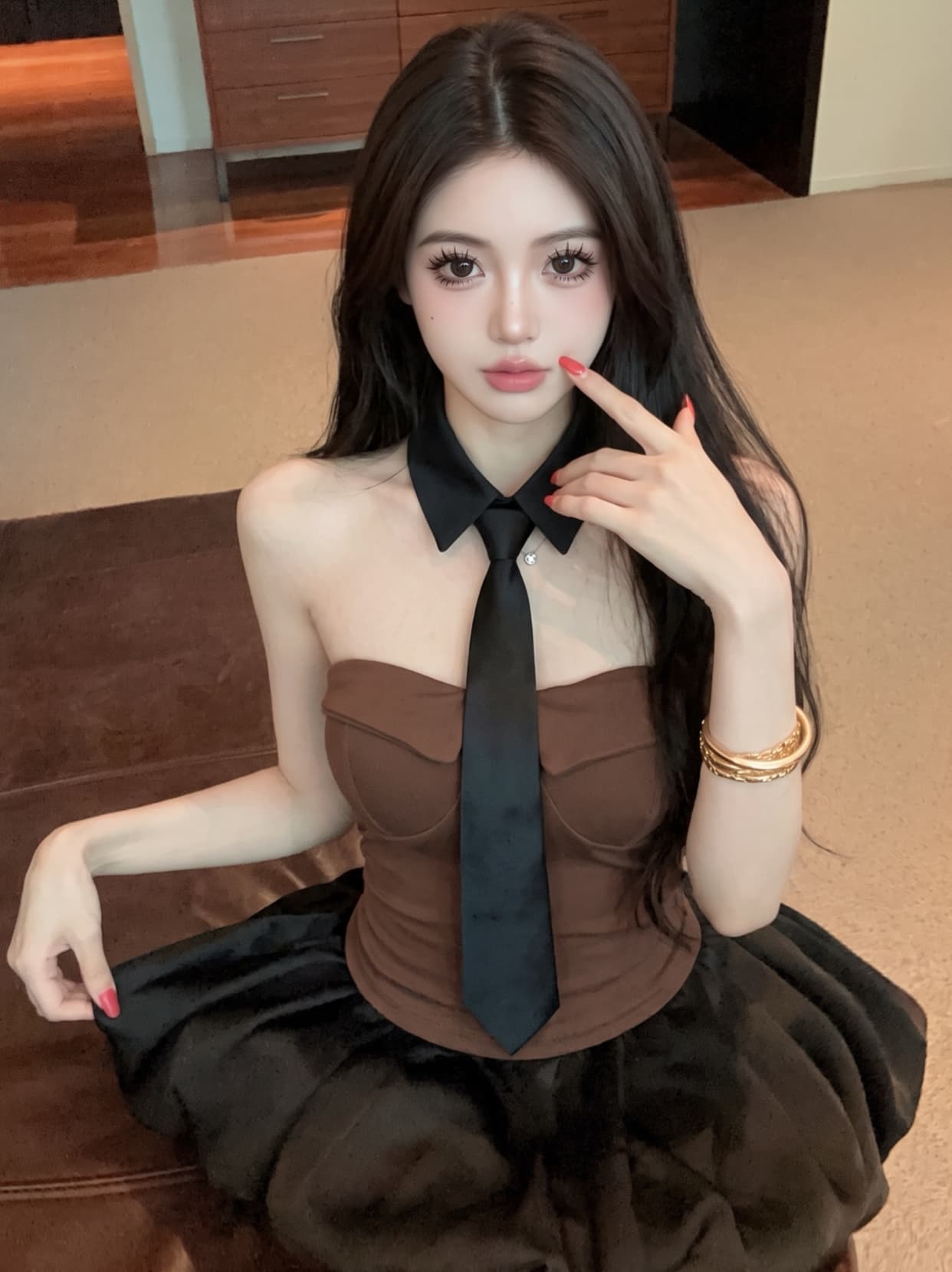 실사 섹시함 핫걸 바람 민소매 외출용 튜브탑 작은 조끼 여성 여름 디자인 센스 몸매 가꾸기 슬림해 보이는 쇼트 스타일 맨위 상세 이미지 8