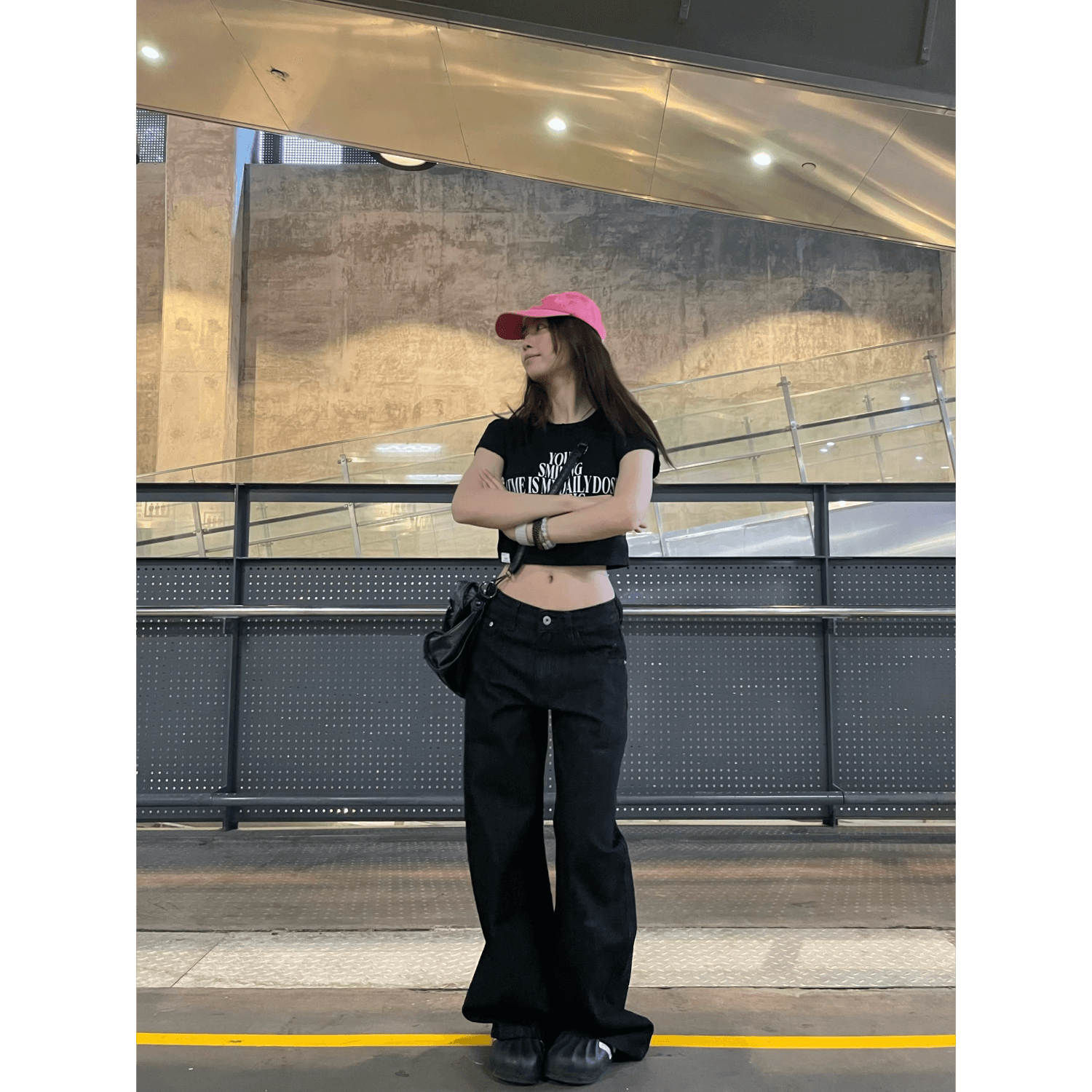 아메리칸 십자가 징 모통이 칼 청바지 남녀 여름 루즈핏 디자인 센스 캐주얼 스트레이트 넓은 다리 바닥 청소 바지 이미지 5