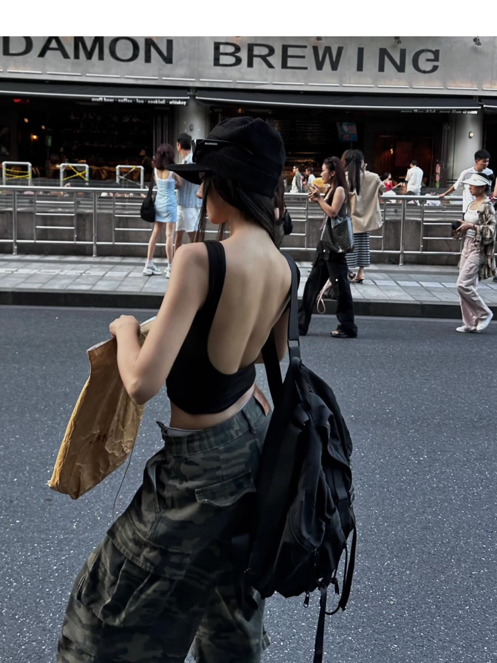 2026 여름 아메리칸 레트로 빅 포켓 카모플라주 워크웨어 7부 바지 남녀 트렌드 ins 악당 잘 생긴 캐주얼 반바지 상세 이미지 8