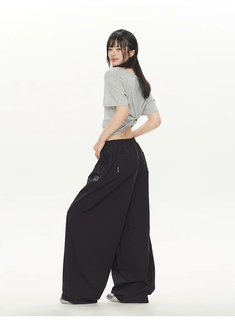 아메리칸 레트로 스트리트 댄스 조수 브랜드 공기 센스 익스트림 제인 지배 속도 건조한 긴 바지 얇고 가벼운 다용도 슬림해 보이는 루즈핏 운동 바지 상세 이미지 28
