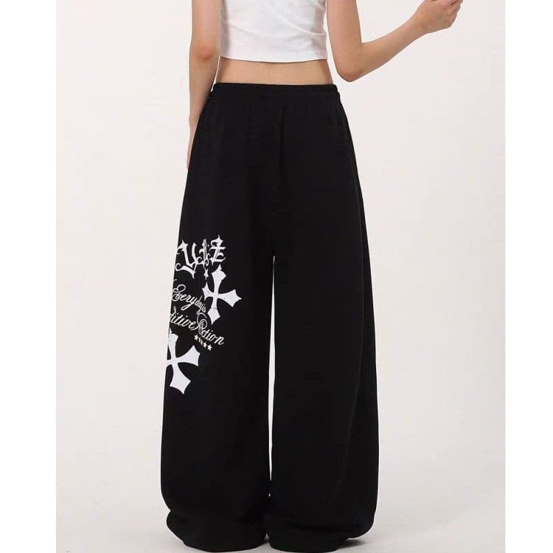 국경 간 아마존 AliExpress 하이웨이스트 펌프 로프 루즈핏 유럽과 미국 핫걸 바람 jazz 춤추기 hiphop 운동 바지 여성 상세 이미지 7
