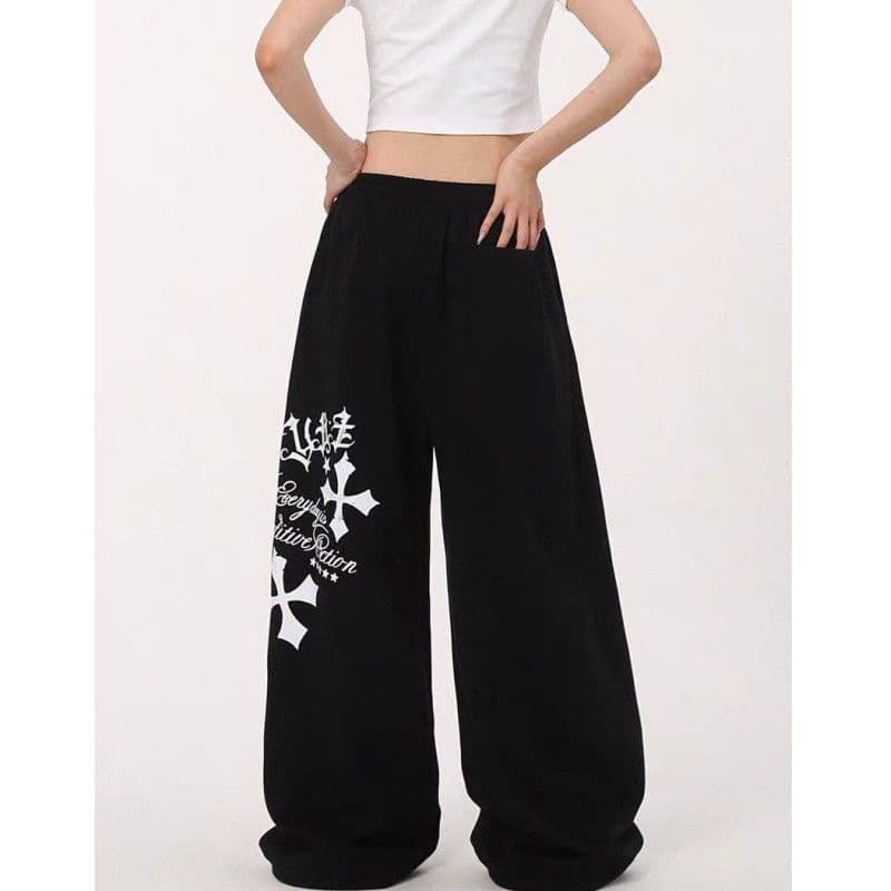 국경 간 아마존 AliExpress 하이웨이스트 펌프 로프 루즈핏 유럽과 미국 핫걸 바람 jazz 춤추기 hiphop 운동 바지 여성 상세 이미지 9