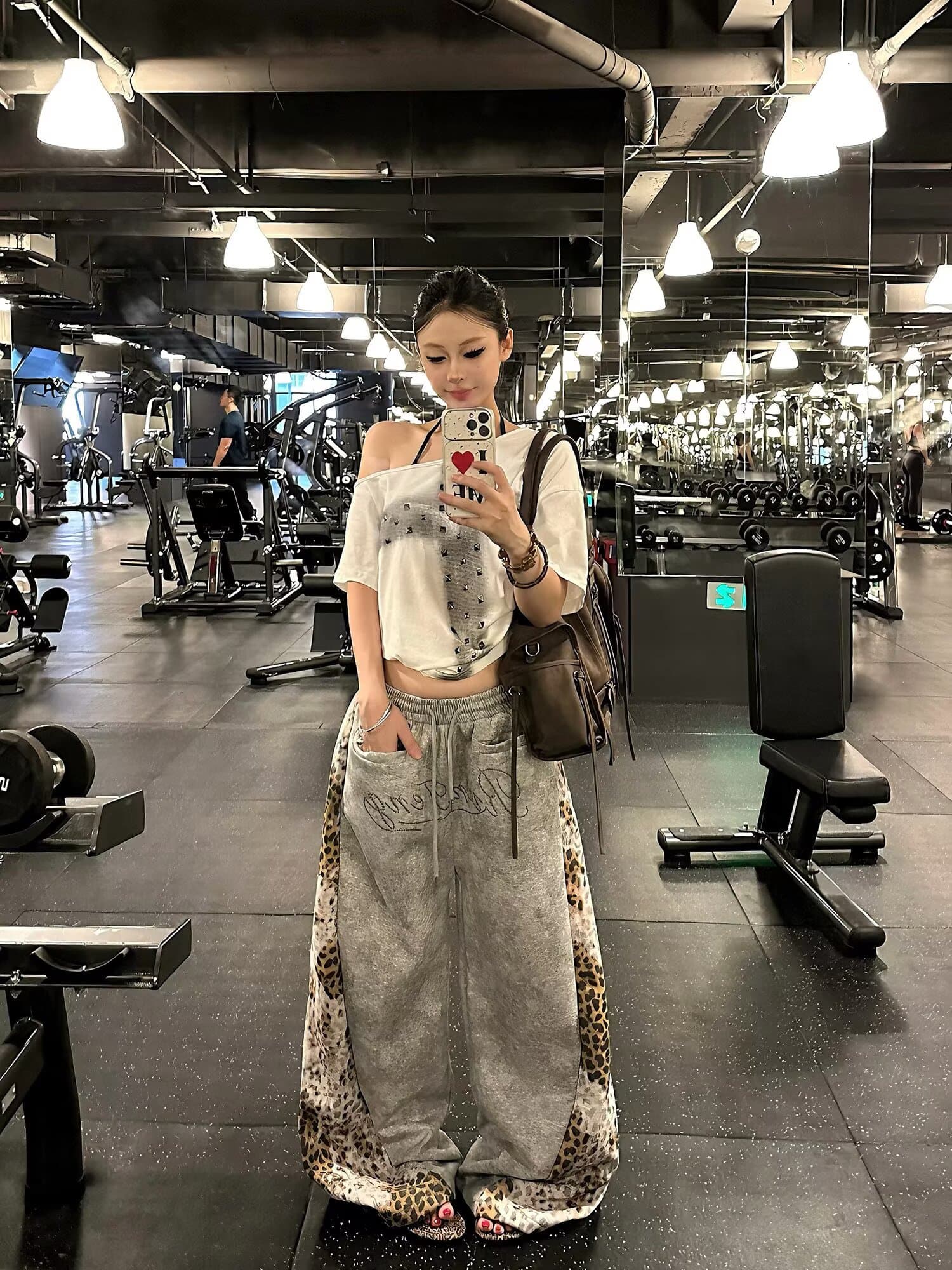 봄 레트로 노스탤지어 튀김 눈꽃 워싱 워크웨어 웨이 바지 남녀 조수 브랜드 높음 거리 루즈핏 캐주얼 와이드 레그 팬츠 상세 이미지 8