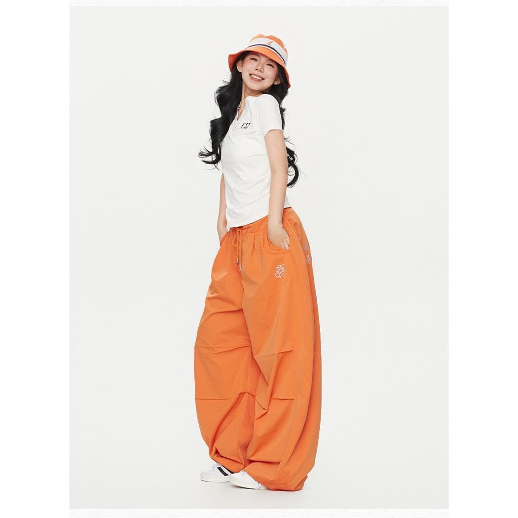 조수 브랜드 기타 색상 대 바나나 긴 바지 여름 루즈핏 캐주얼 바지 웃음 하 핫걸 운동 바지 다용도 얇은 스타일 상세 이미지 7