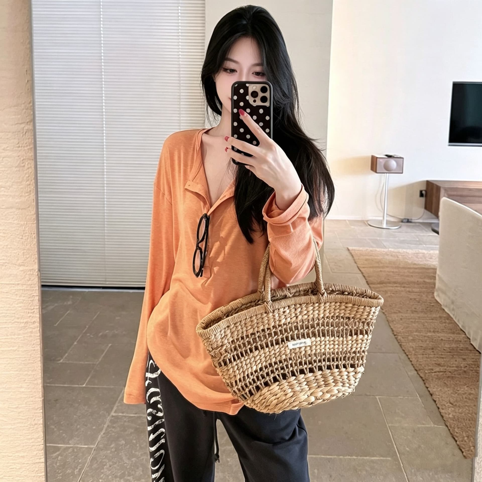 빅 사이즈 지방 mm 털 서클 면 넓은 다리 캐주얼 긴 바지 여성 여름 얇은 스타일 루즈핏 도루 센스 바닥 청소 바지 상세 이미지 7