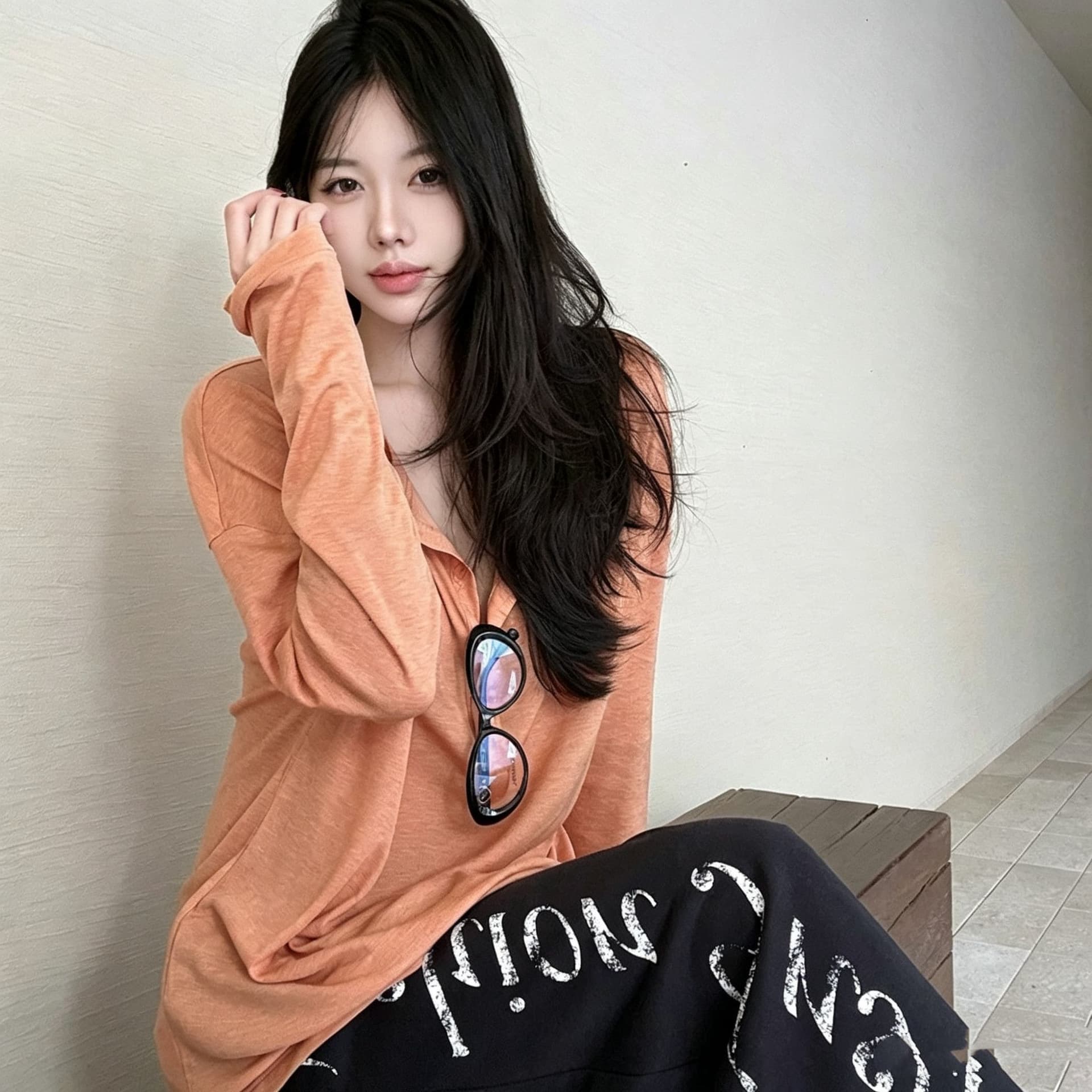 빅 사이즈 지방 mm 털 서클 면 넓은 다리 캐주얼 긴 바지 여성 여름 얇은 스타일 루즈핏 도루 센스 바닥 청소 바지 상세 이미지 21
