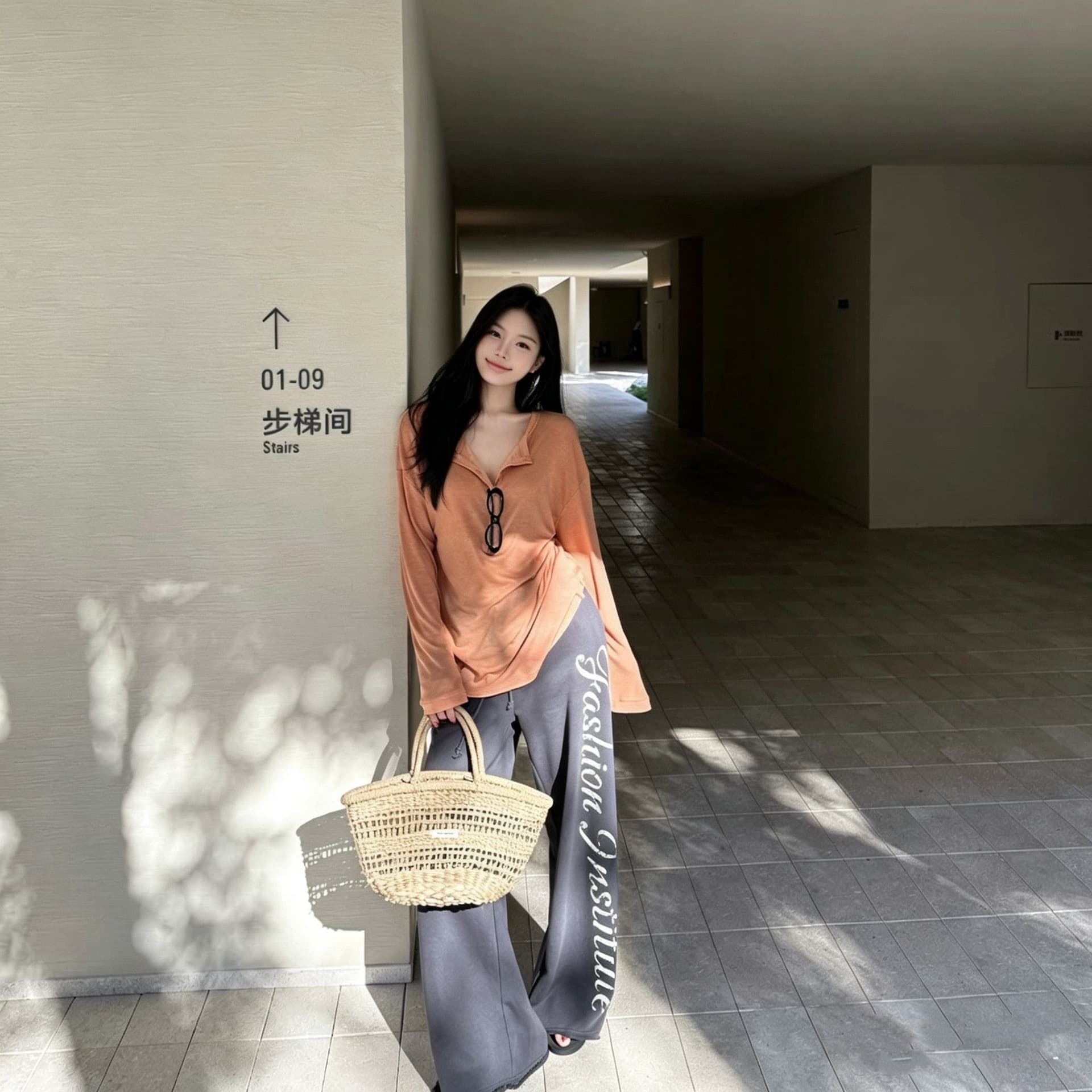 빅 사이즈 지방 mm 털 서클 면 넓은 다리 캐주얼 긴 바지 여성 여름 얇은 스타일 루즈핏 도루 센스 바닥 청소 바지 상세 이미지 25
