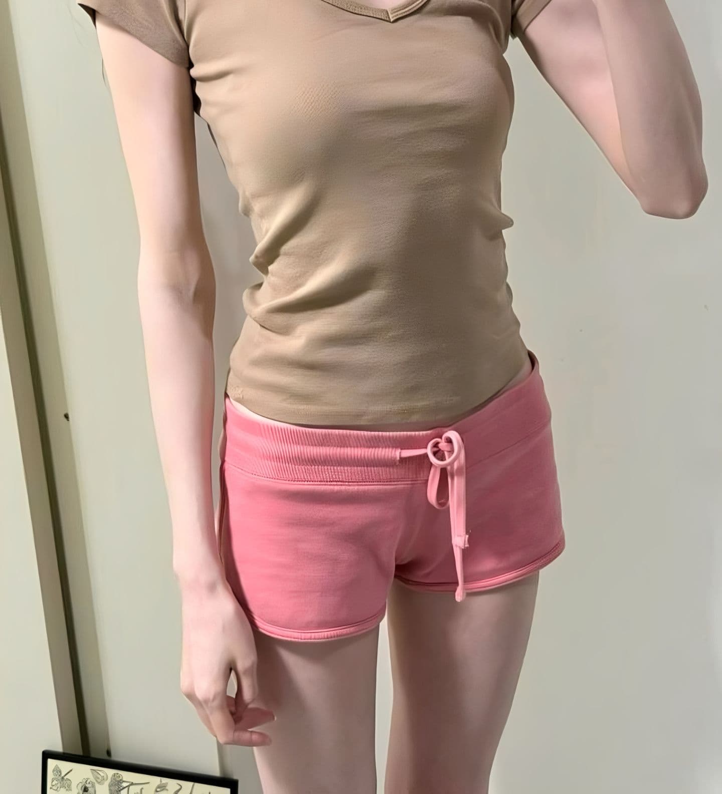 원본 원단 콩 페이스트 색상 펌프 로프 작은 키 웨이 바지 여름 몸매 가꾸기 슬림해 보이는 짧은 바지 트렌디 상세 이미지 8