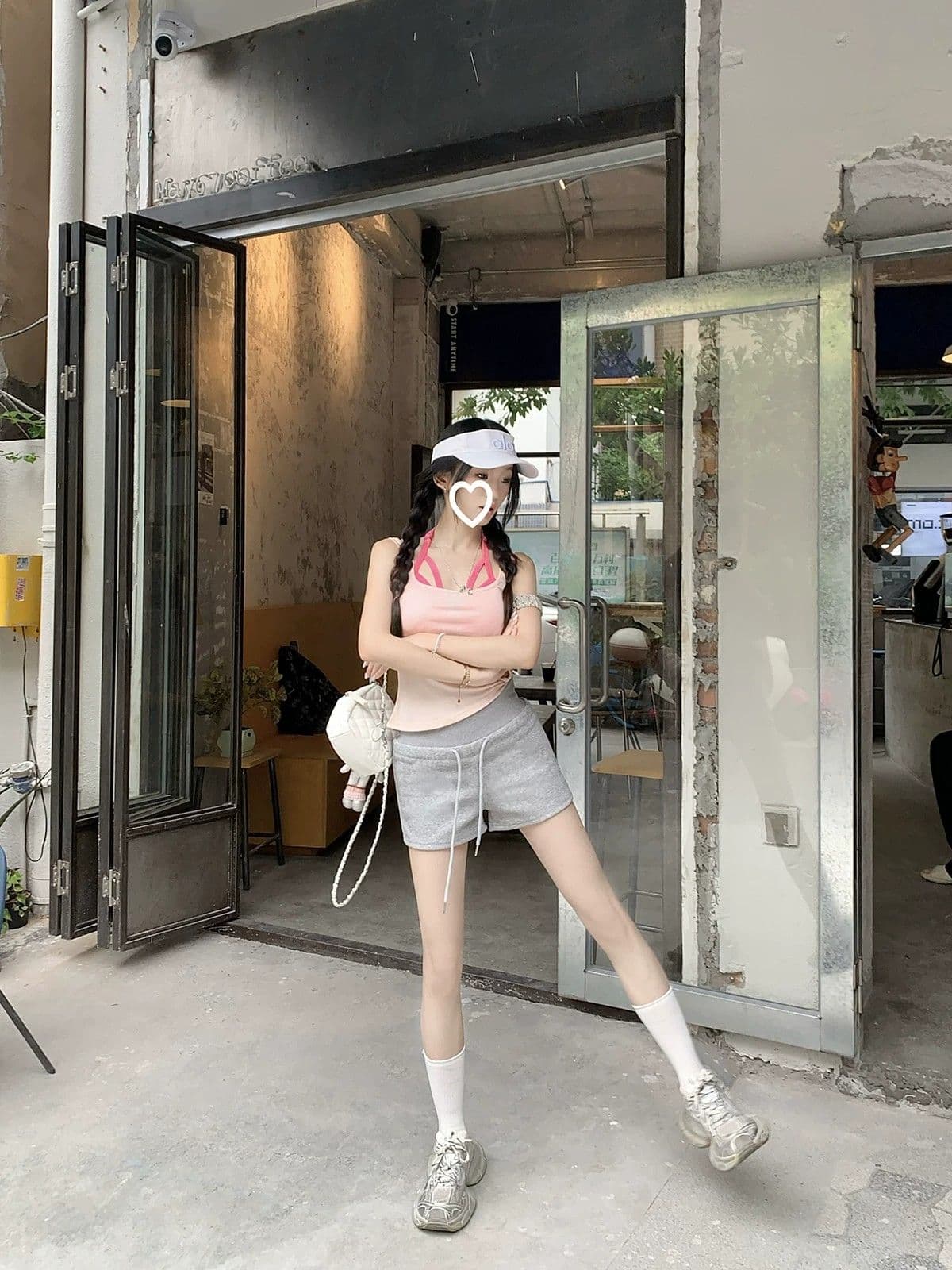 허리밴드 펌프 로프 슬림해 보이는 핫 바지 여름 새로운 캐주얼 바지 하이웨이스트 주머니 반바지 여성 트렌디 상세 이미지 16