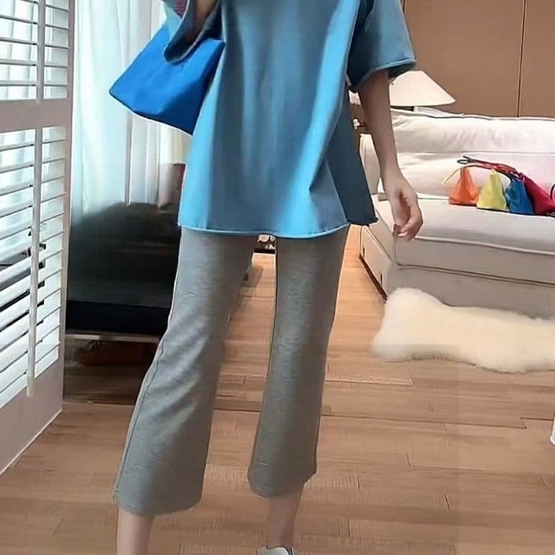 면 55 암모니아 Lun 8 폴리에스터 37 구름 센스 동행하는 2026 여름 에어컨 바지 다용도 디스플레이 다리 길이 부츠컷 바지