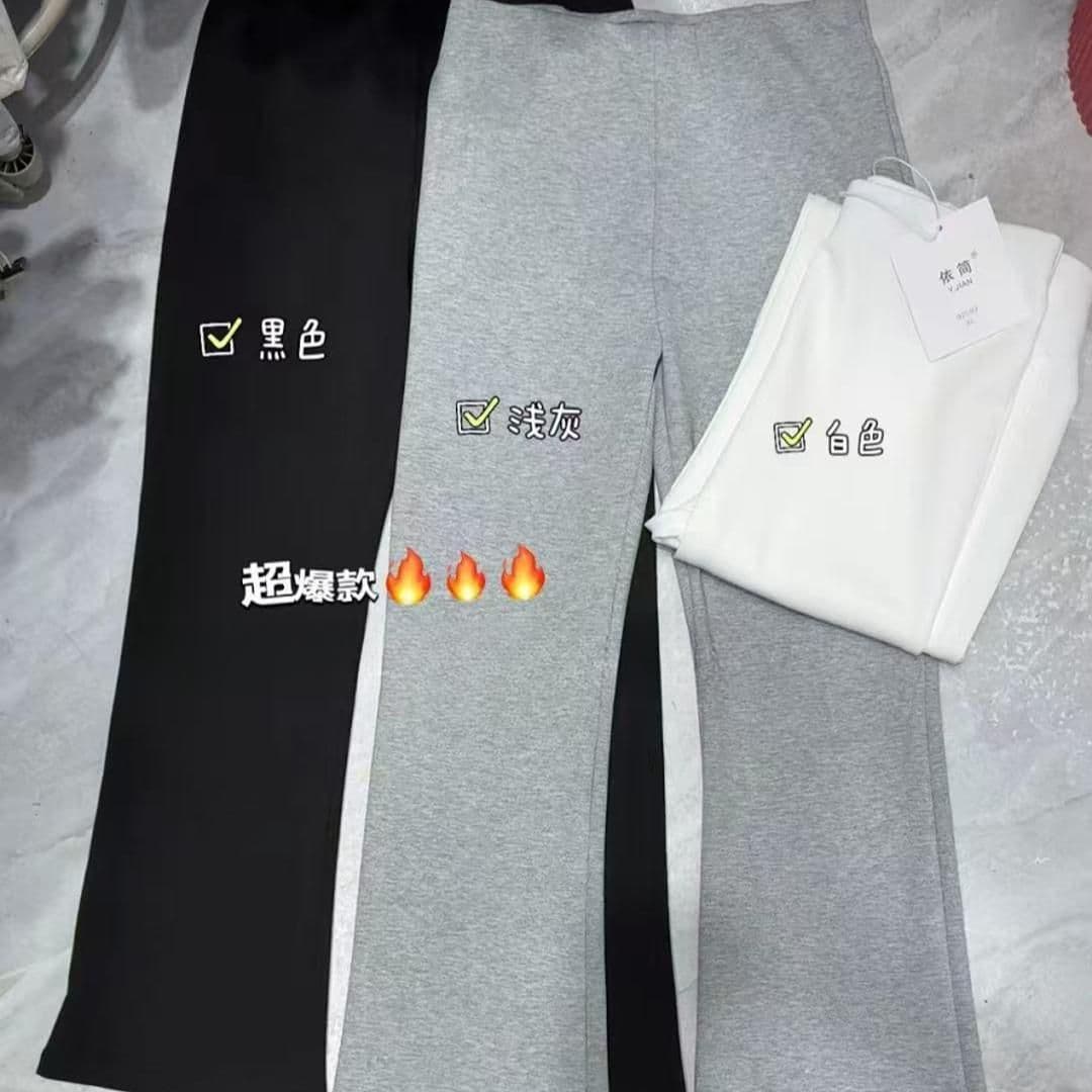 면 55 암모니아 Lun 8 폴리에스터 37 구름 센스 동행하는 2026 여름 에어컨 바지 다용도 디스플레이 다리 길이 부츠컷 바지 상세 이미지 2