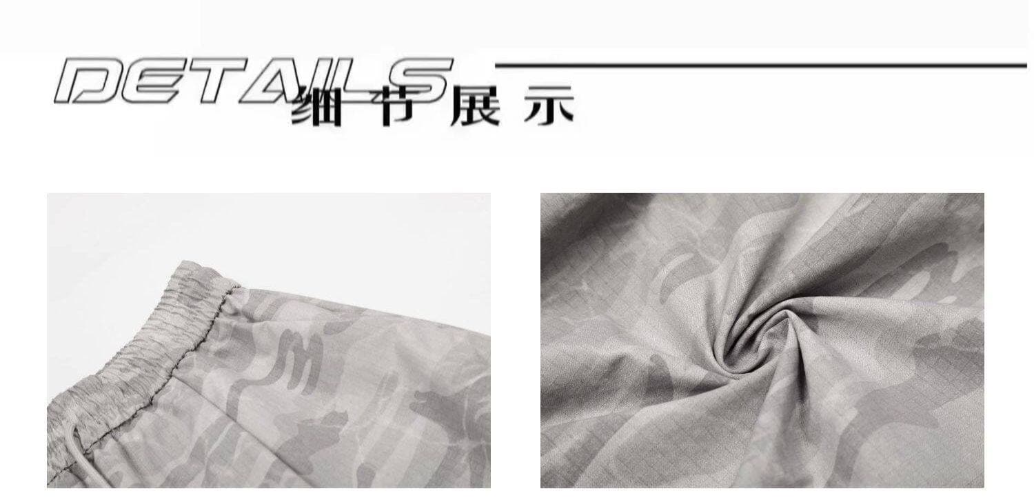 아메리칸 배색 알파벳 프린트 주름 모통이 칼 낙하산 병 바지 남녀 디자인 센스 스트리트 댄스 와이드 레그 팬츠 상세 이미지 4