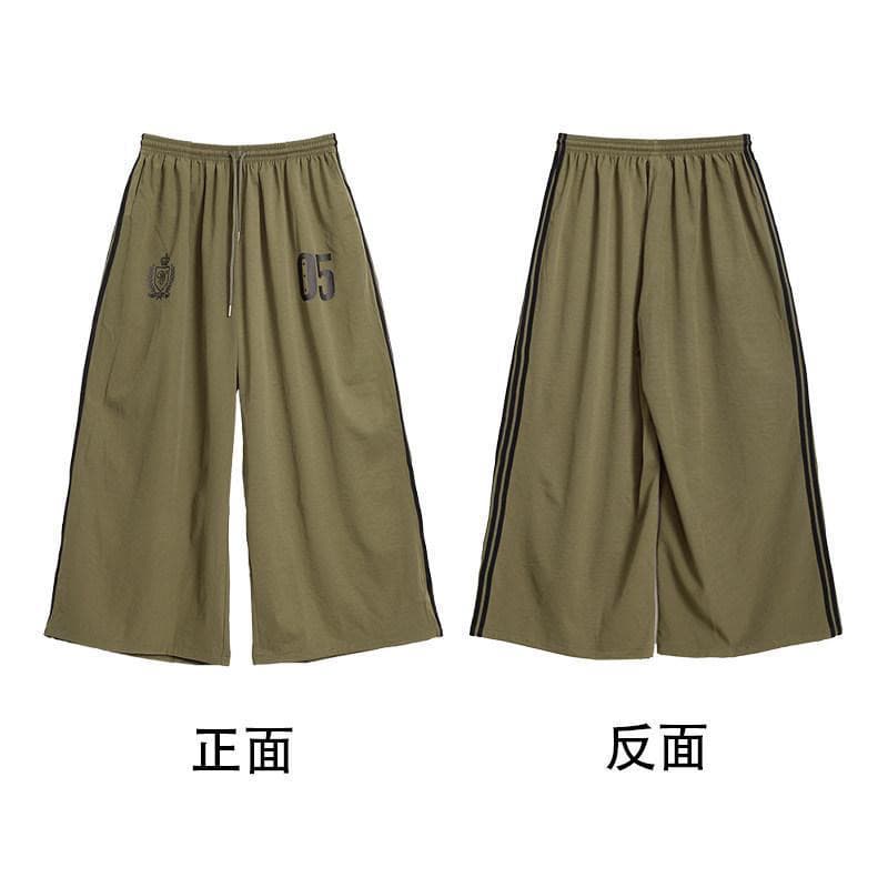 스트리트 댄스 조수 브랜드 oversize 수계 라인 속도 건조한 웃음 하 운동 바지 아메리칸 핫걸 캐주얼 바지 여성 야외 상세 이미지 8