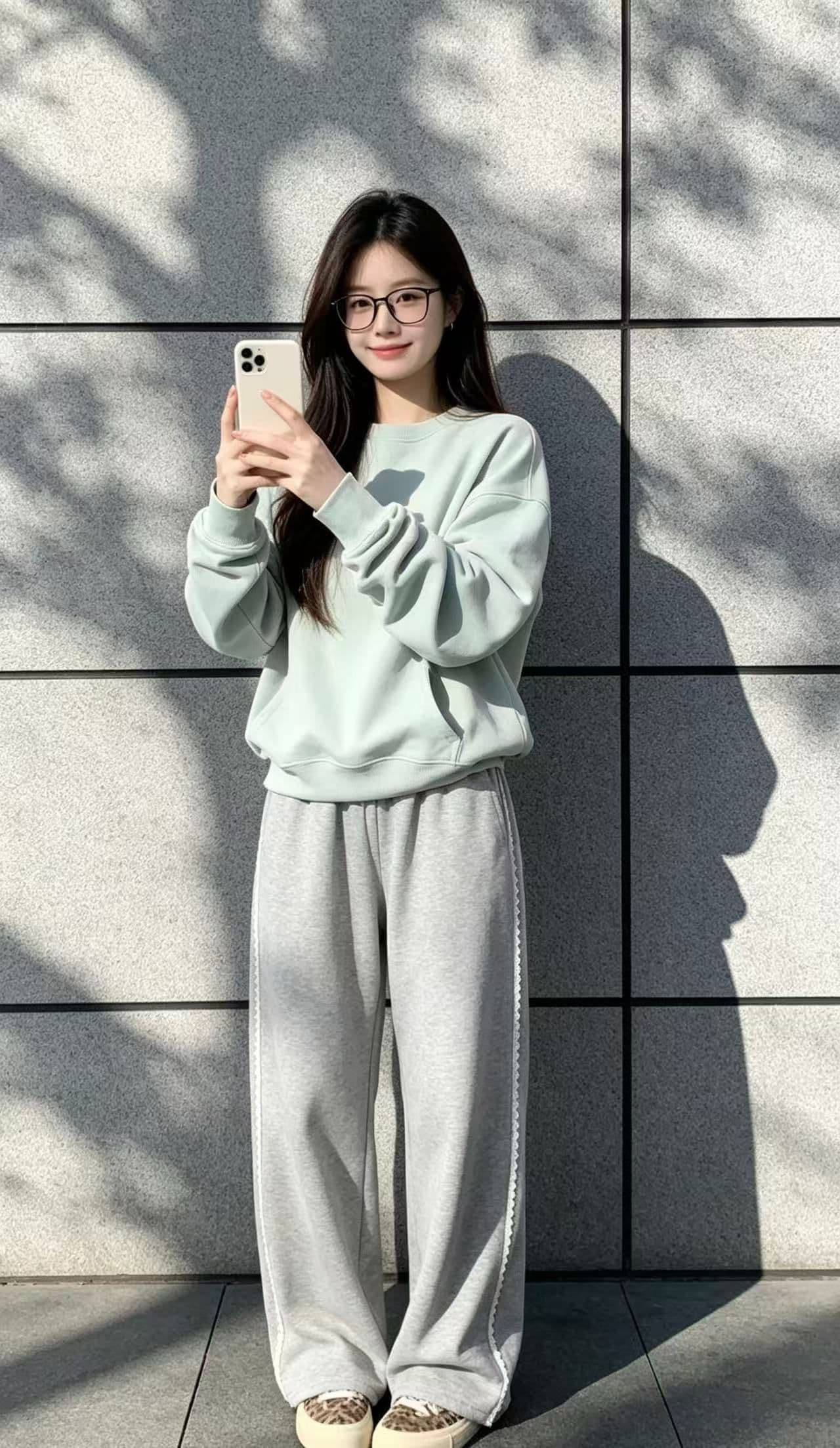 2026 새로운 레이스 조각 와이드 레그 팬츠 운동 바지 여성 새로운 봄 캐주얼 아메리칸 스트레이트 웨이 바지 바닥 청소 바지 상세 이미지 6