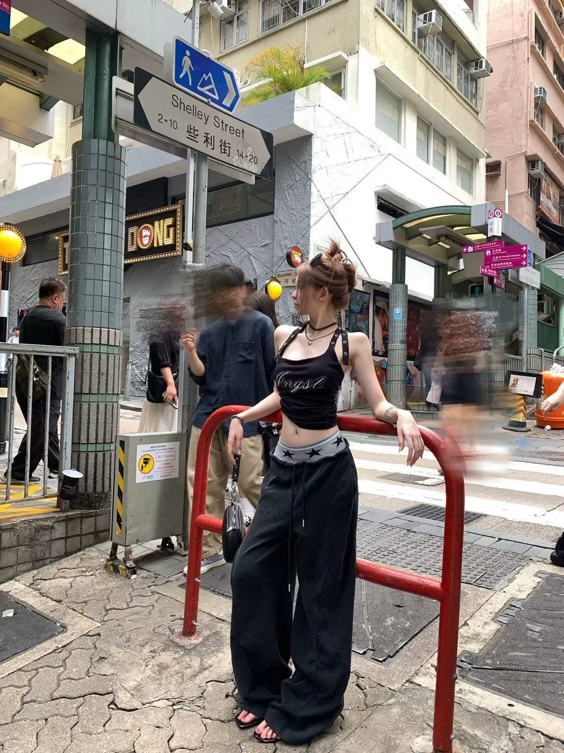 2026 아메리칸 조수 브랜드 디자인 센스 스트레이트 도루 센스 웨이 바지 남녀 레트로 루즈핏 다용도 넓은 다리 캐주얼 웨이 바지 상세 이미지 5