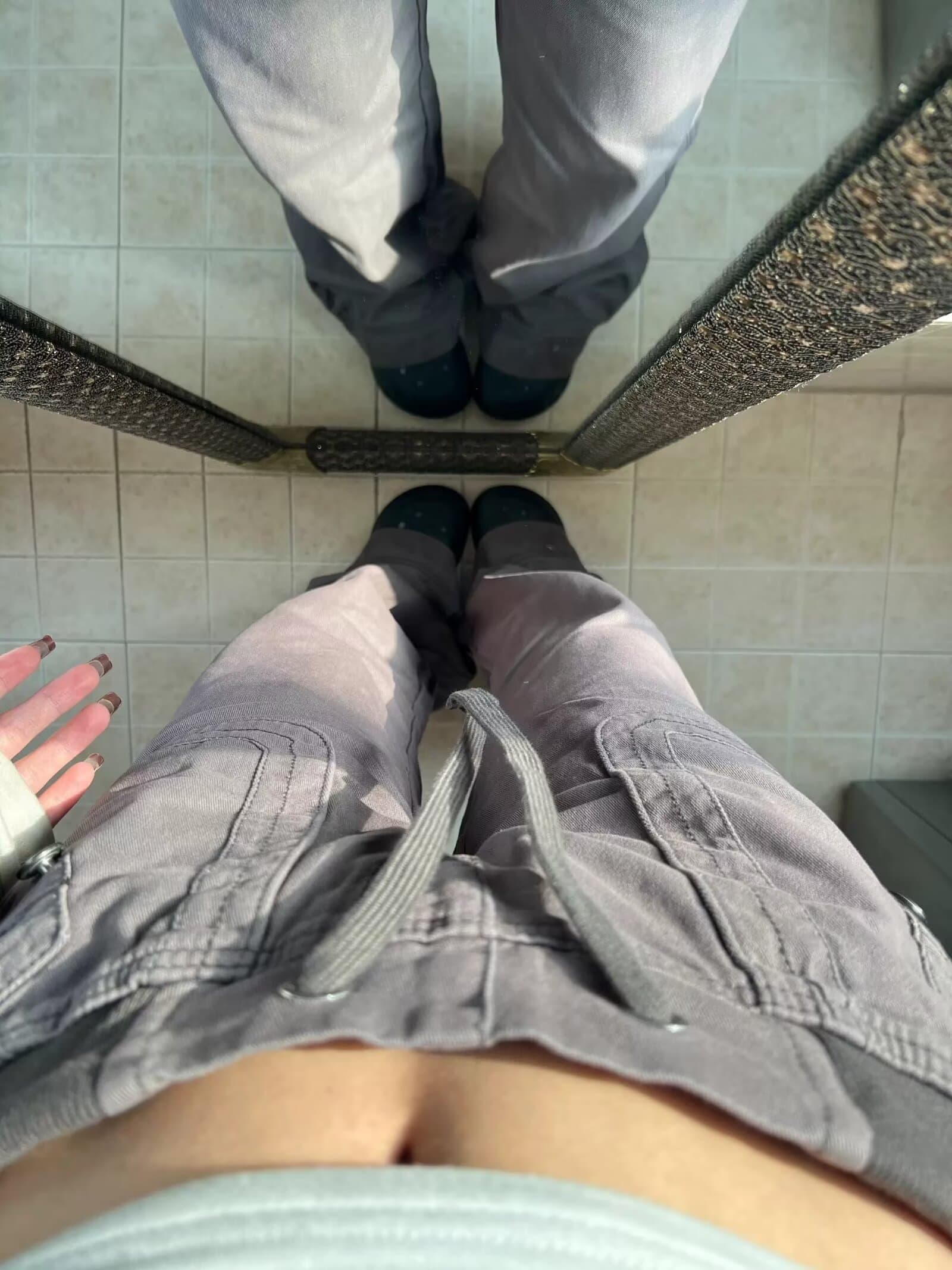 shawne 25ss 한국 작은 대중 개성 디자인 센스 라운드 넥 몸매 가꾸기 반팔 tee 워크웨어 팬츠 상세 이미지 41