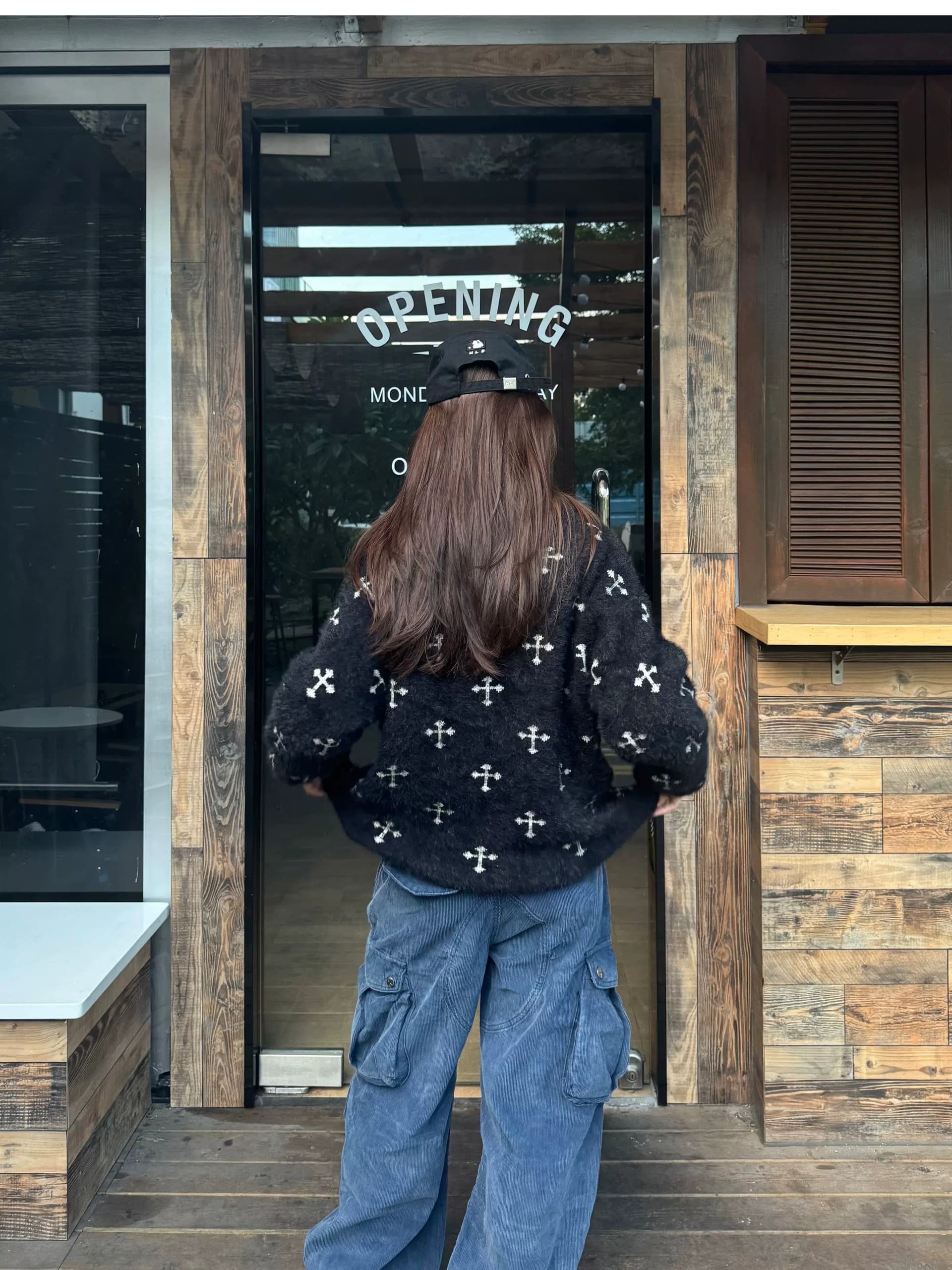 아메리칸 레트로 코듀로이 기타 주머니 디자인 워크웨어 팬츠 새로운 거리 루즈핏 와이드 레그 팬츠 스트레이트 워크웨어 팬츠 상세 이미지 10