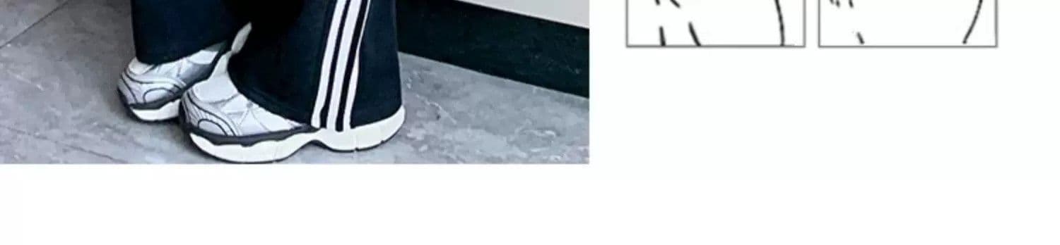 순수한 Mianhua 면 검정색 아메리칸 운동 바지 바지 가을 겨울 2026 새로운 캐주얼 하이웨이스트 호스 슈 바지 웨이 바지 상세 이미지 11
