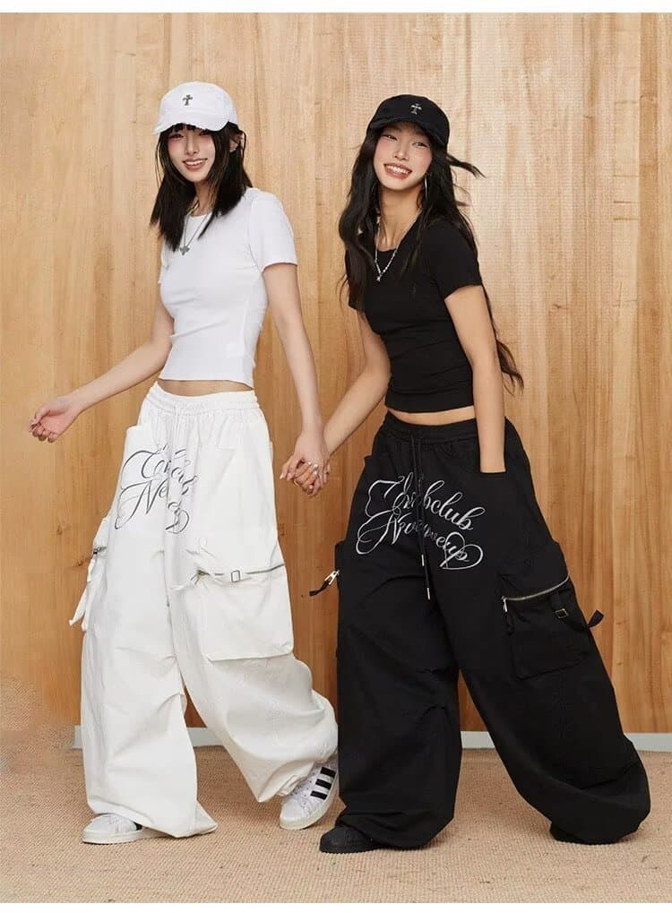 스트리트 댄스 아메리칸 대 바나나 낙하산 병 운동 긴 바지 여성 재즈 댄스 핫걸 상세 이미지 9