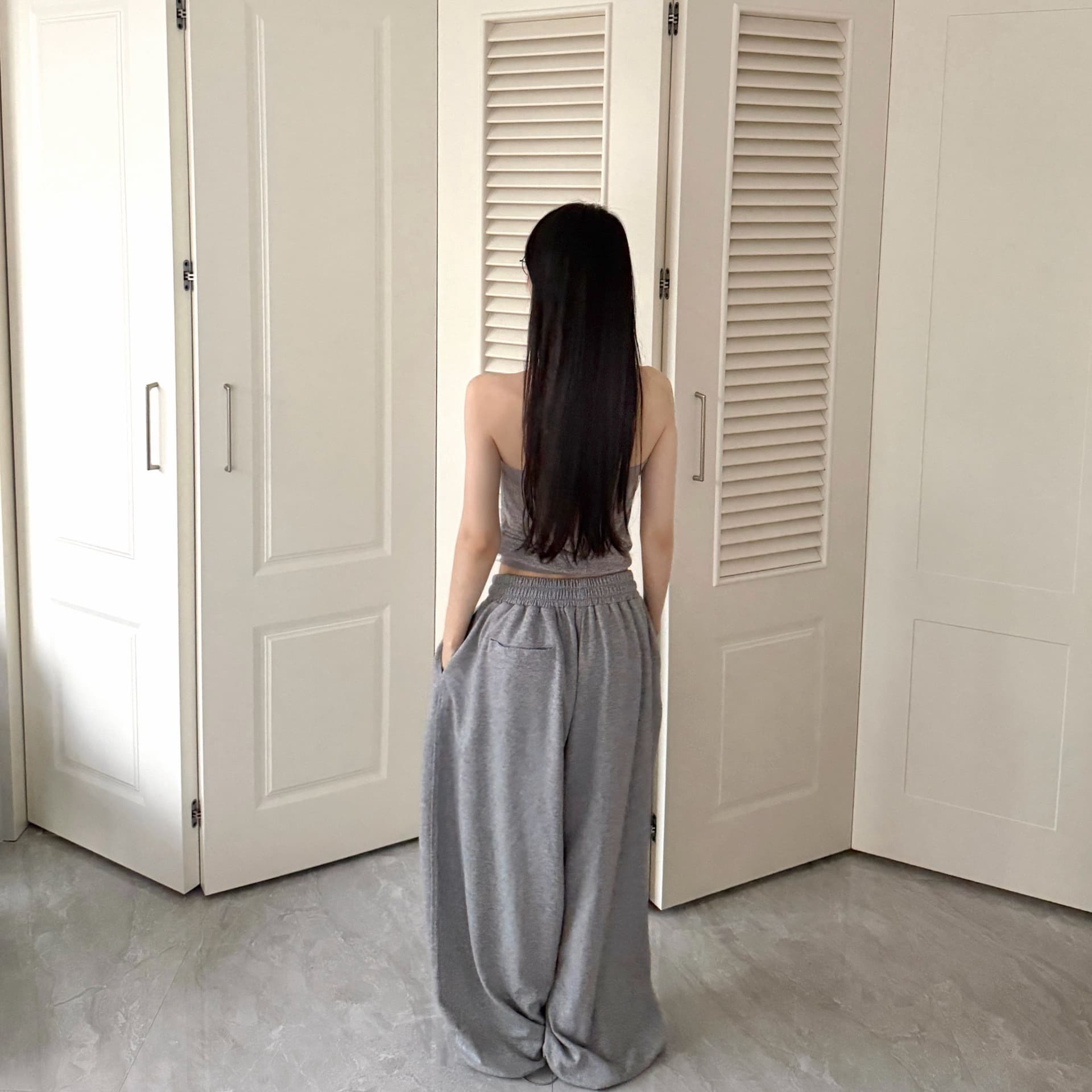 좋은 품질 원본 것 아메리칸 느긋한 재즈 스트리트 댄스 자수 루즈핏 느긋한 스트레이트 캐주얼 운동 웨이 바지 이미지 4