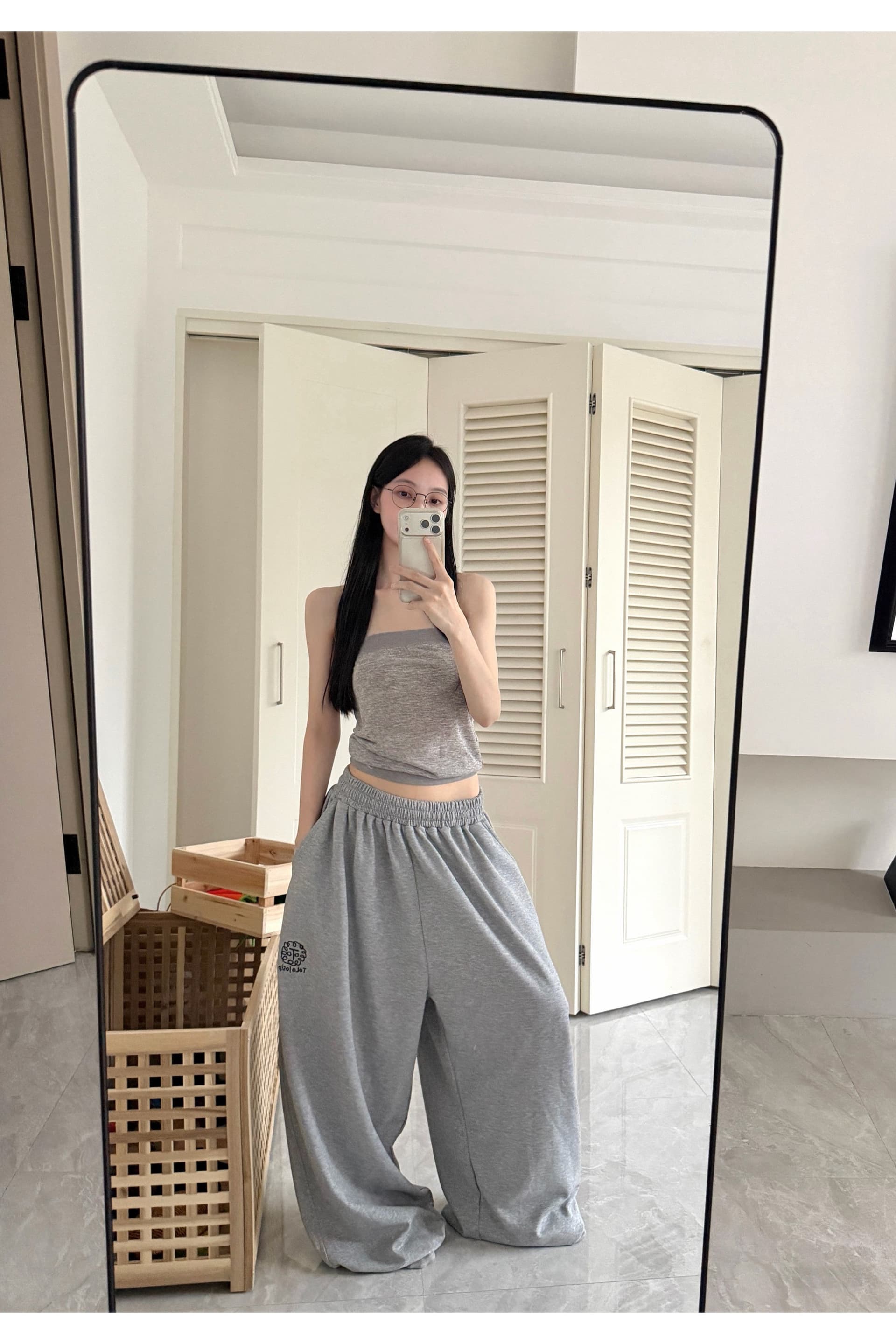 좋은 품질 원본 것 아메리칸 느긋한 재즈 스트리트 댄스 자수 루즈핏 느긋한 스트레이트 캐주얼 운동 웨이 바지 상세 이미지 11