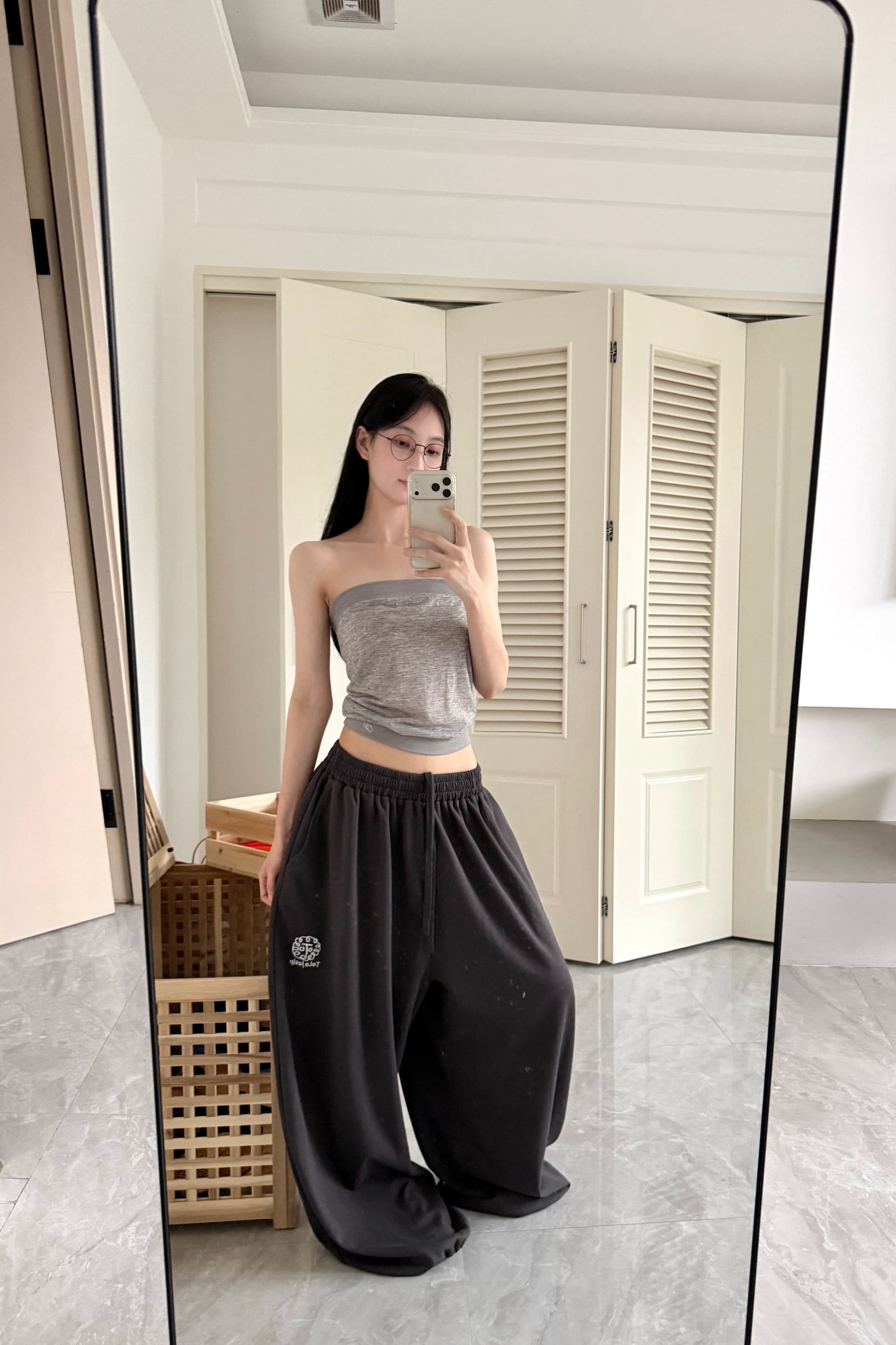 좋은 품질 원본 것 아메리칸 느긋한 재즈 스트리트 댄스 자수 루즈핏 느긋한 스트레이트 캐주얼 운동 웨이 바지 상세 이미지 15