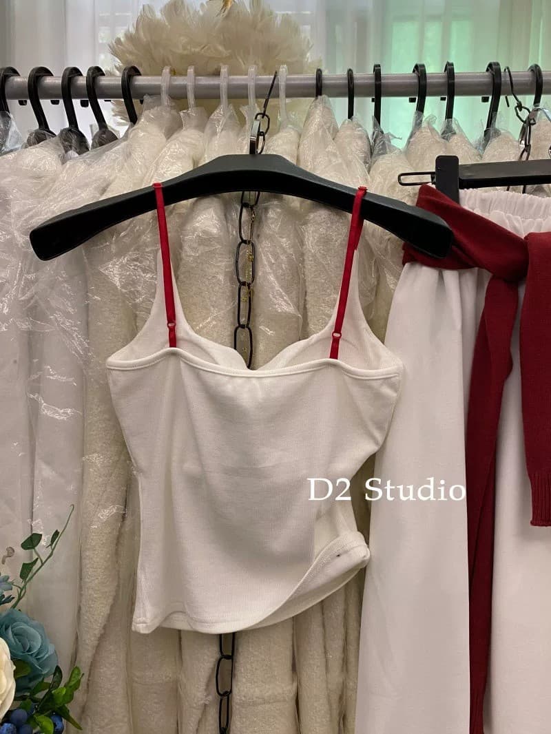 한 부서 느긋한 숫자 프린트 바람 캐미솔 와이드 레깅스 바지 여름 빛 요리 한 캐주얼 외국 가스 투피스 슈트 상세 이미지 23