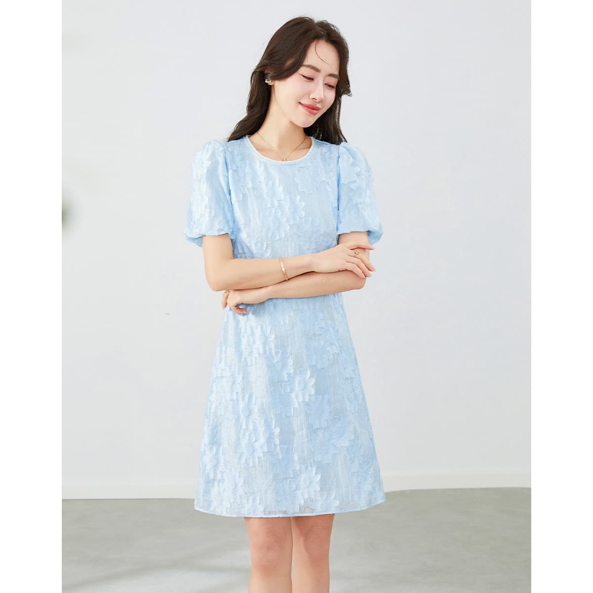 무거운 작업 드레스 26 여름 새로운 패션 명문 여성 바람 비즈 박기 자카드 작은 샤넬 스타일 드레스 상세 이미지 8
