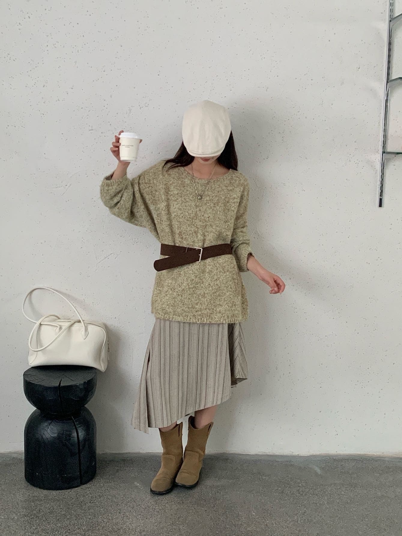 가을 겨울 새로운 보트넥 레트로 꽃 실 느긋한 바람 다용도 부드러운 찹쌀 만나는 스웨터 여자 인사이드 가져 가라. 니트 스웨터 맨위 상세 이미지 23