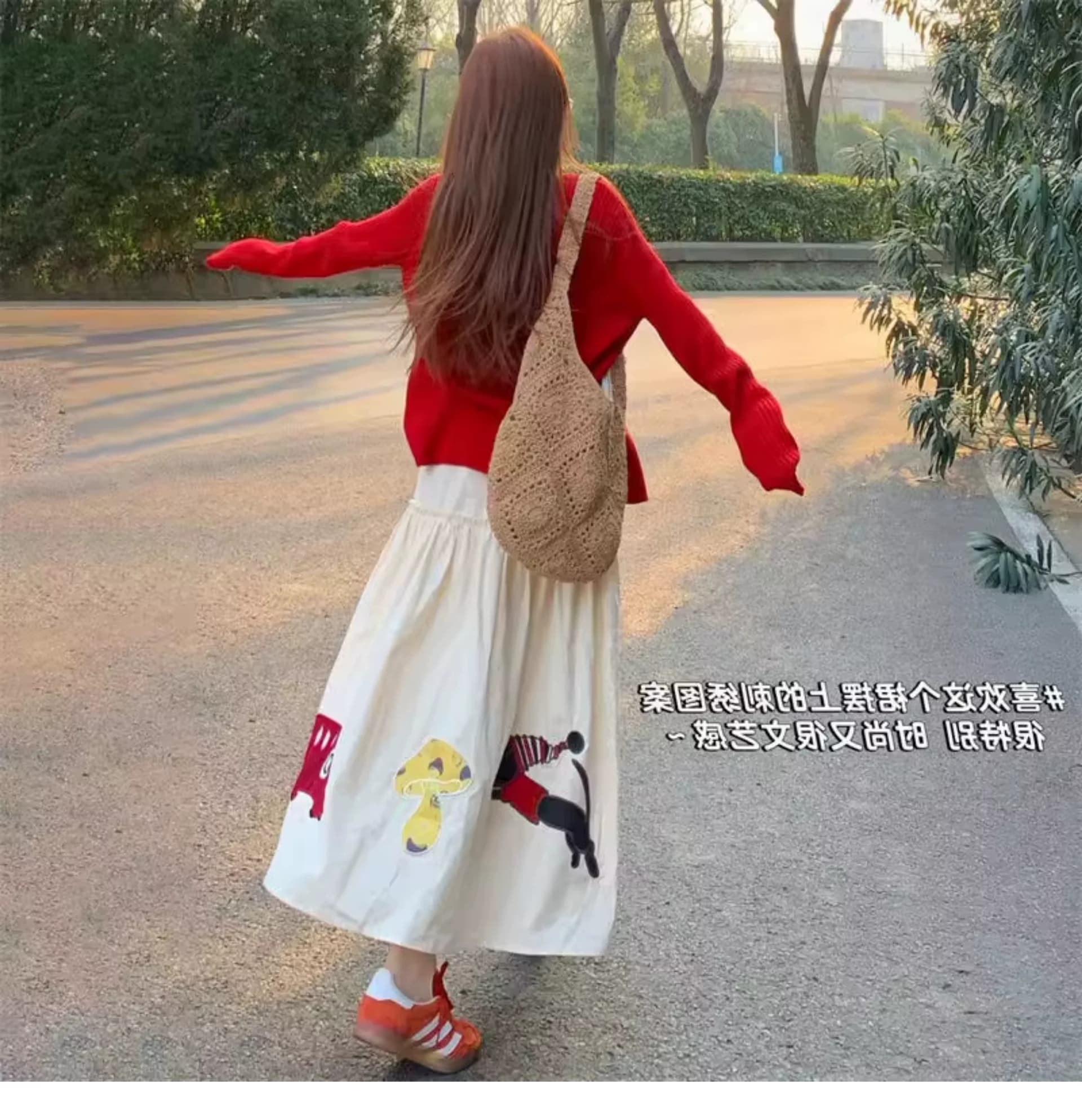 한 부서 부드러운 달콤함 착용 가져 가라. 작은 키 빨간색 오픈 가디건 숄 스웨터 여자 학생 이른 가을 외부 가져 가라. 스트랩 맨위 상세 이미지 11