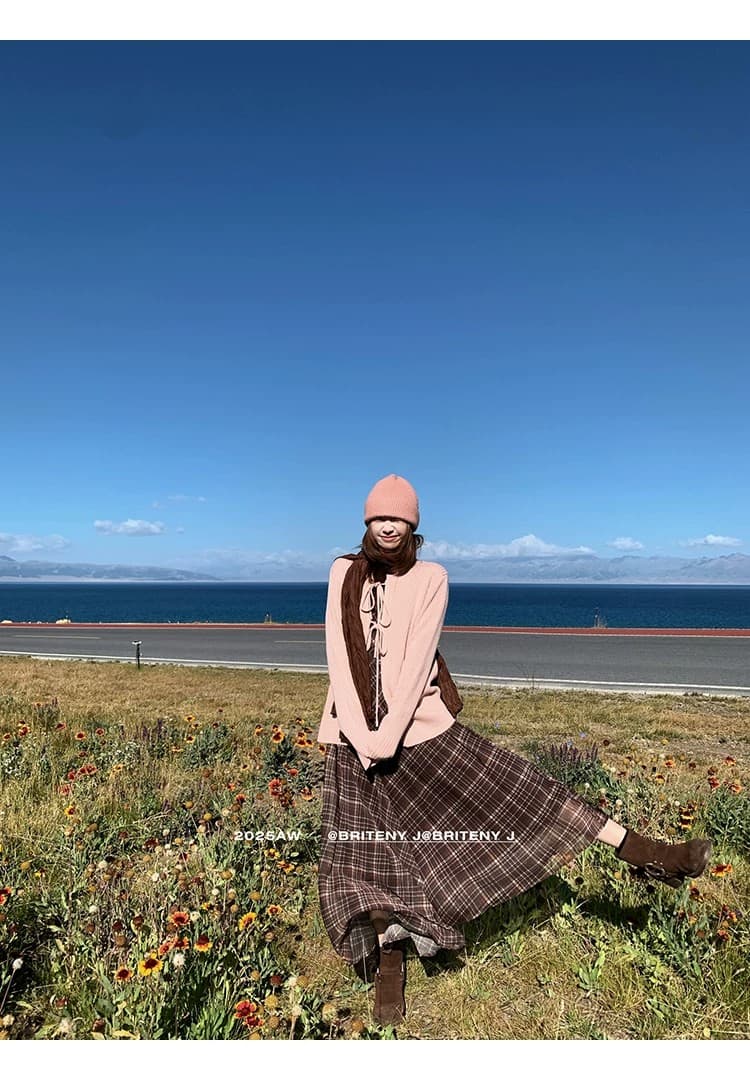 한 부서 부드러운 달콤함 착용 가져 가라. 작은 키 빨간색 오픈 가디건 숄 스웨터 여자 학생 이른 가을 외부 가져 가라. 스트랩 맨위 상세 이미지 42