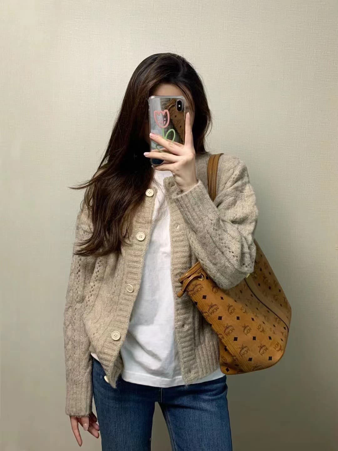 가을 겨울 레트로 부드러운 스웨터 오픈 가디건 여성 꽈배기 홀로우 아웃 무거운 작업 익스트림 제인 디자인 고급 센스 세련된 맨위 재킷 상세 이미지 1