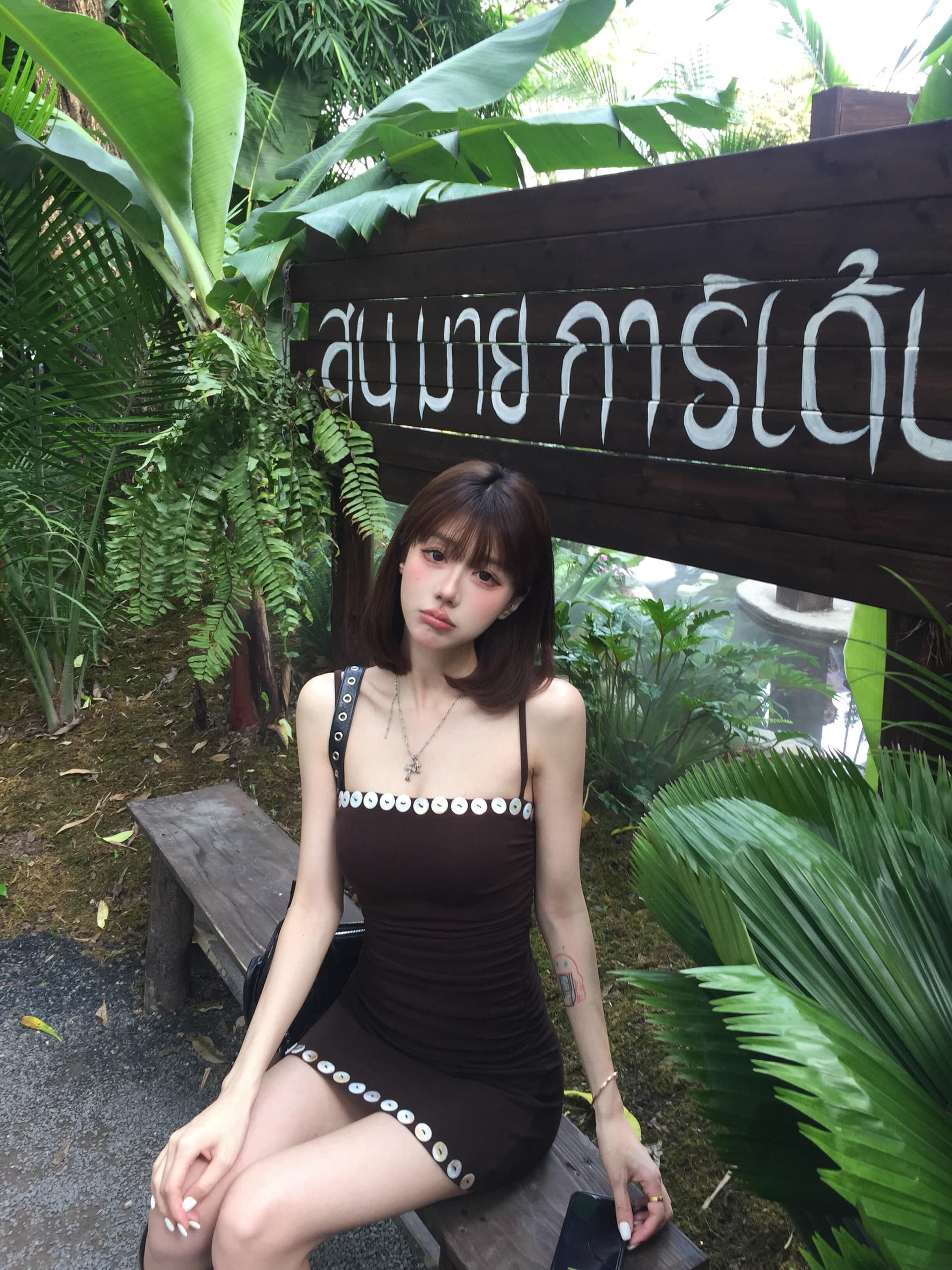 커피 색상 섹시함 핫걸 슬립 여성 드레스 여름 디자인 센스 작은 대중 허리 수축 몸매 가꾸기 고급 센스 타이트 스커트 미니 스커트 상세 이미지 8