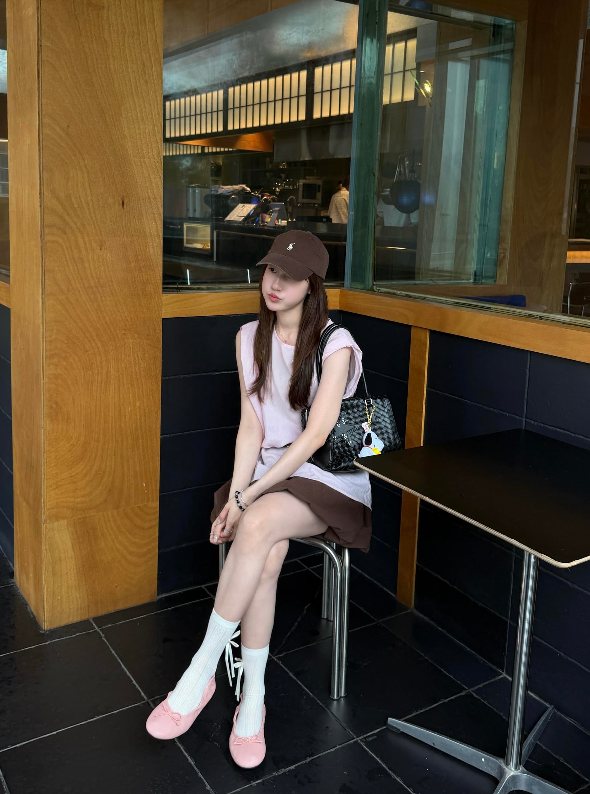 한 부서 그레이트 통해보기 가져 가라. 전체 집합 2026 새로운 핑크색 셔츠 맨위 여성 여름 꽃밭 치마 투피스 슈트 상세 이미지 2