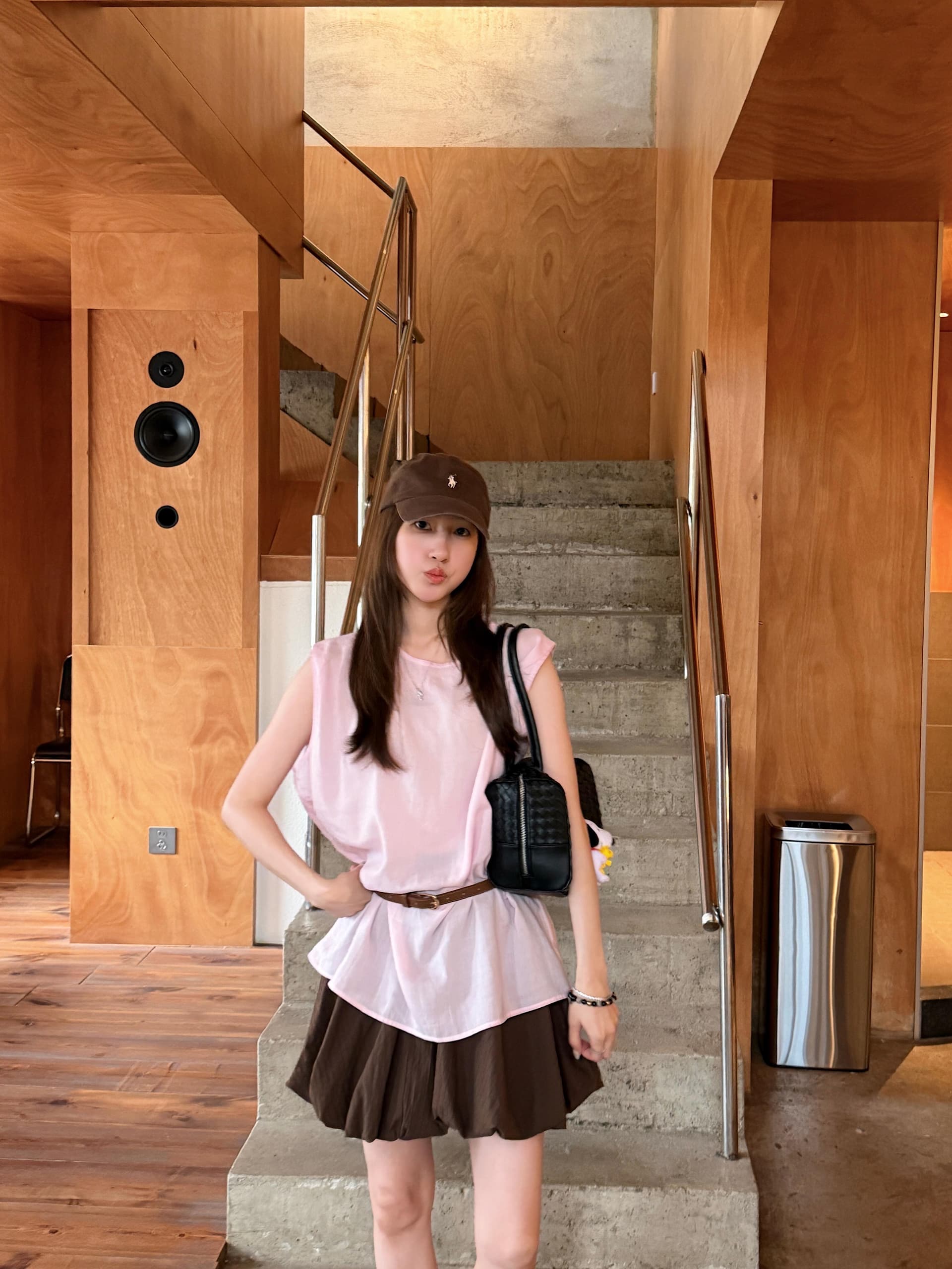 한 부서 그레이트 통해보기 가져 가라. 전체 집합 2026 새로운 핑크색 셔츠 맨위 여성 여름 꽃밭 치마 투피스 슈트 상세 이미지 3