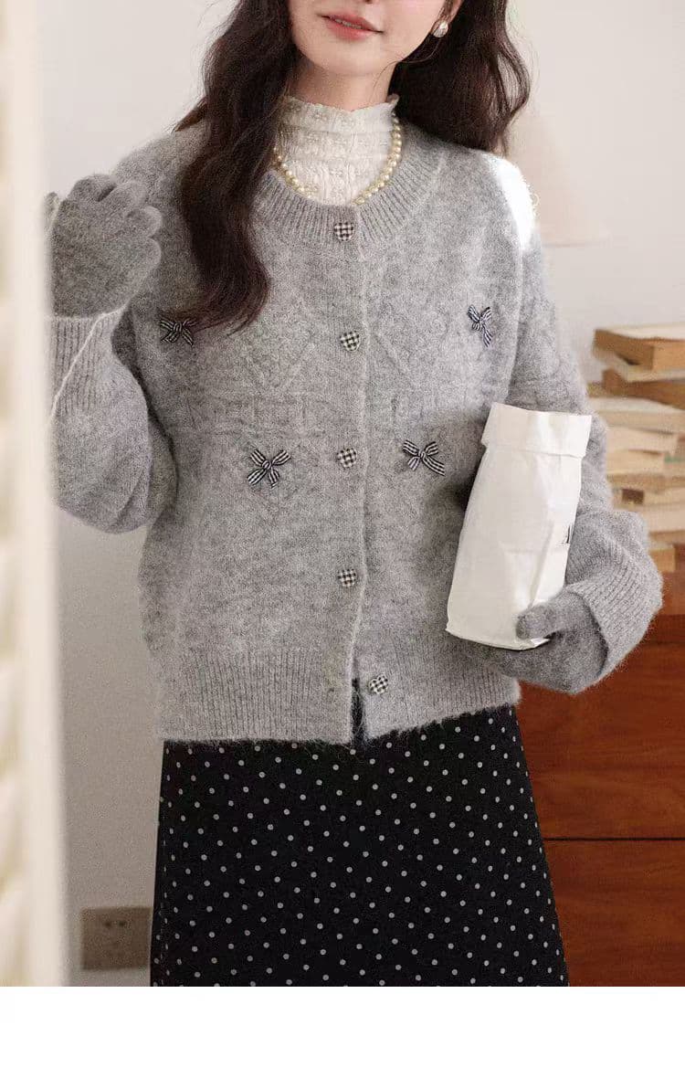 회색 긴팔 스웨터 가을 겨울철 작은 대중 디자인 센스 패션 오픈 가디건 맨위 여성 이미지 4