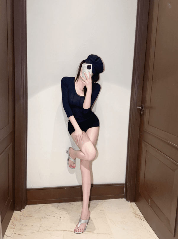eva 6 월 6 월 소스 순수한 욕망 한 부서 u 칼라 프릴 마이크로 ~을 통해 몸매 가꾸기 슬림해 보이는 다용도 신축성 중간 소매 맨위 티셔츠 여성 이미지 3