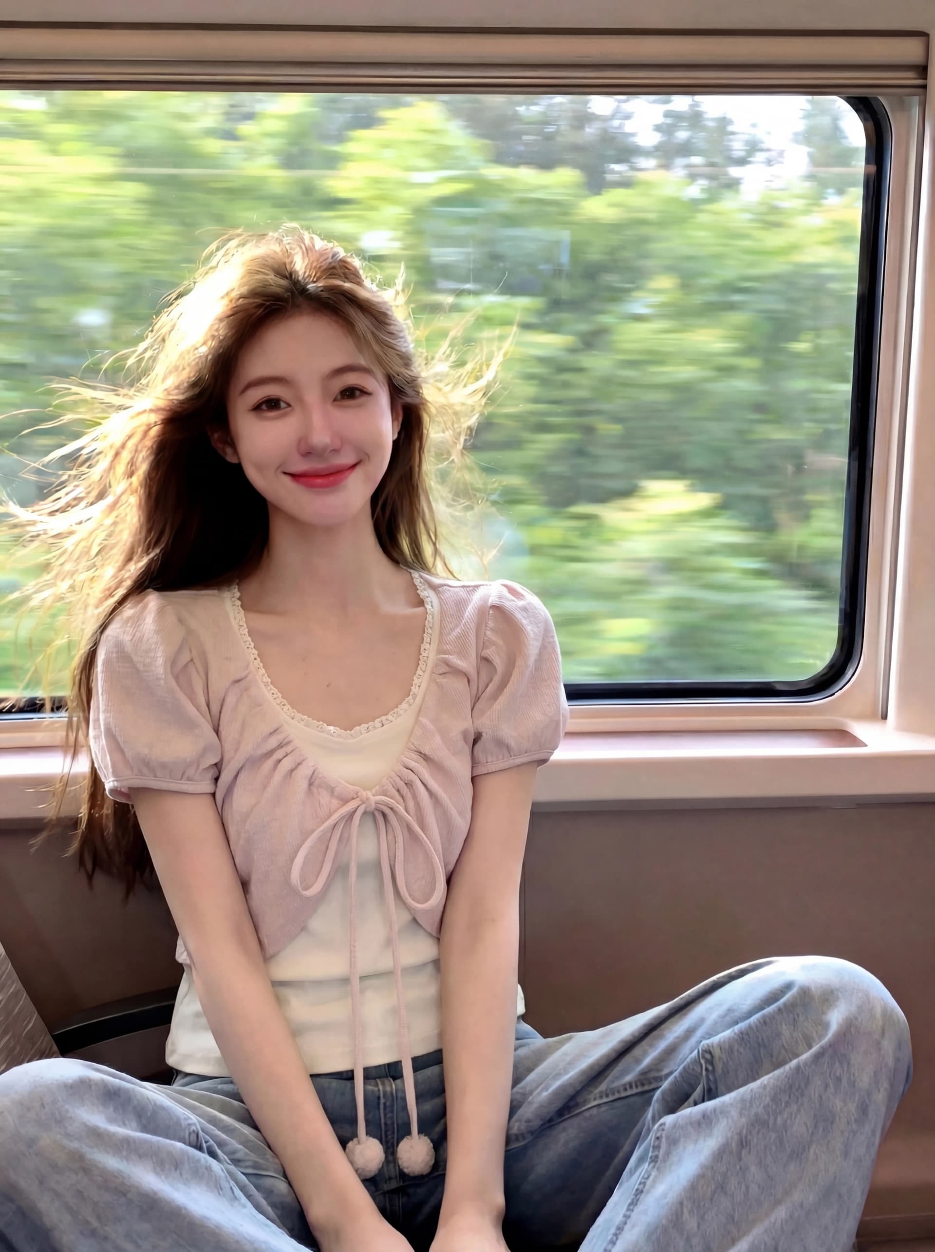 프랑스식 작은 대중 거품 소매 페이크 레이어드 달콤함 스트랩 티셔츠 여성 2026 여름 슈퍼 잘 생긴 부드러운 다용도 맨위 상세 이미지 5