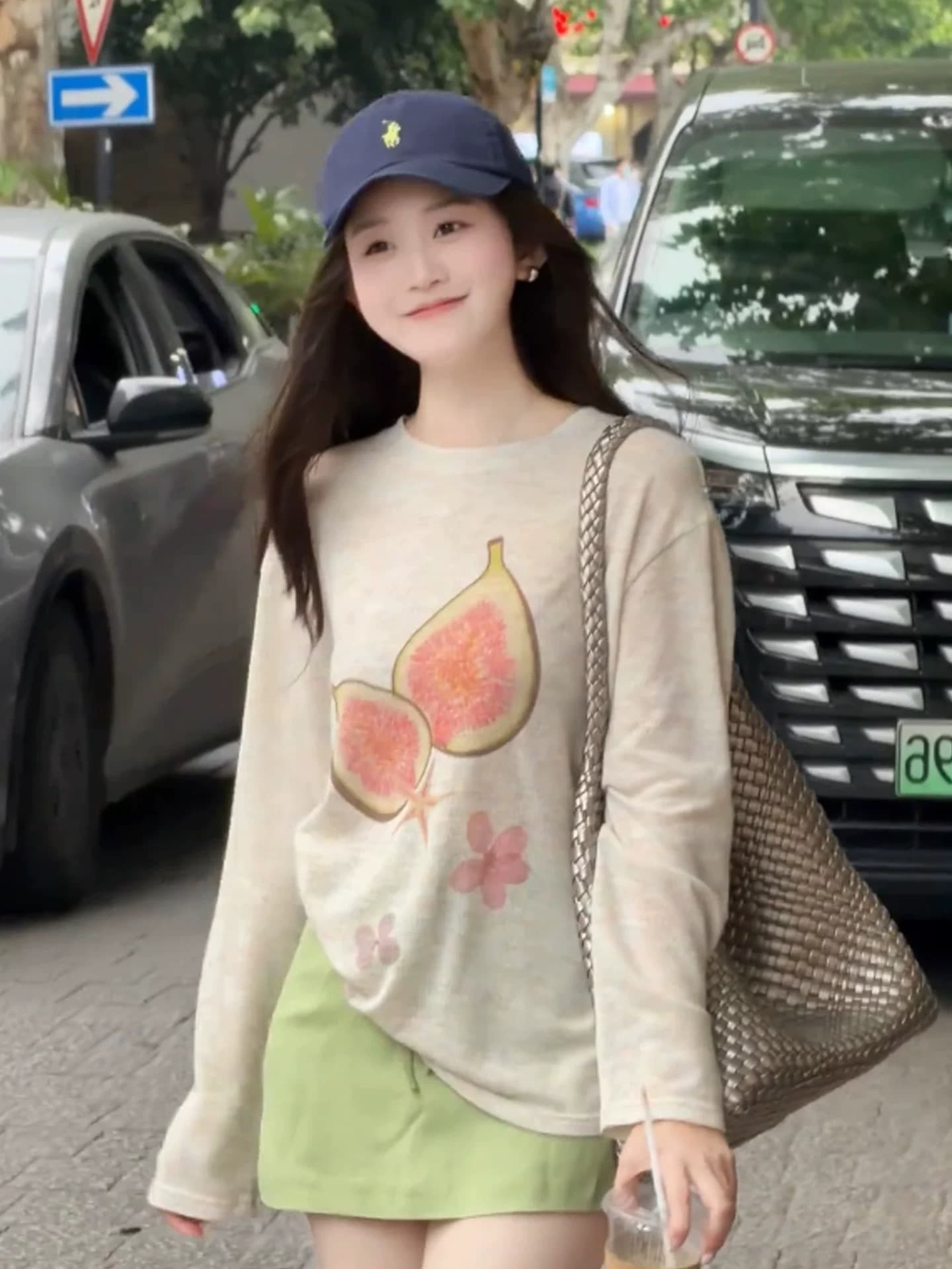 부드러운 바람 프린트 자외선 차단 블라우스 여성 여름 새로운 느긋한 루즈핏 다용도 얇은 스타일 외출용 긴팔 티셔츠 맨위 이미지 3
