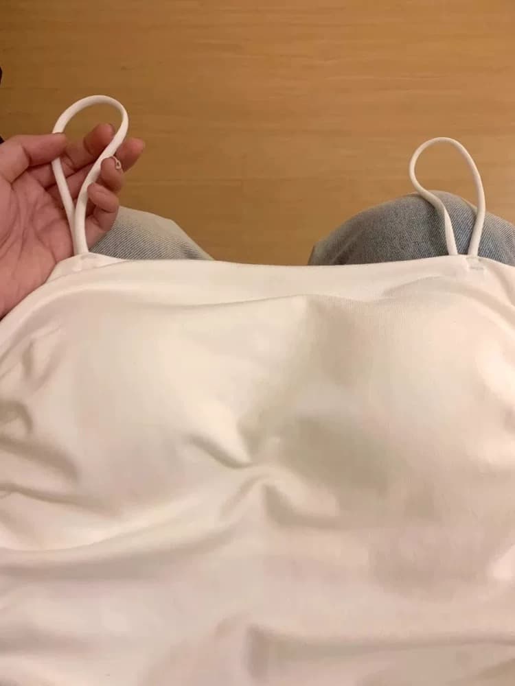 순수한 욕망 캐미솔 인사이드 가져 가라. 여름 벨트 가슴 패드 몸매 가꾸기 아름다움 뒤로 브래지어 하나 튜브탑 맨위 이미지 2