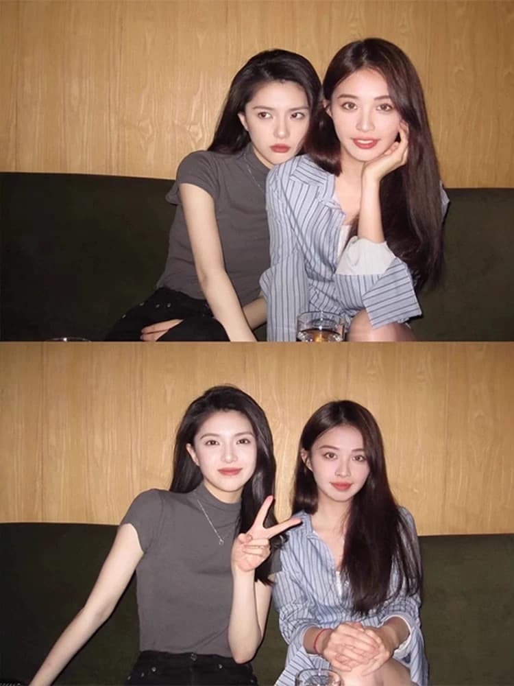 회색 얼음 실크 반하이넥 반팔 티셔츠 여성 여름 얇은 스타일 몸매 가꾸기 기본 셔츠 슬림해 보이는 긍정적 인 어깨 의류 이미지 4