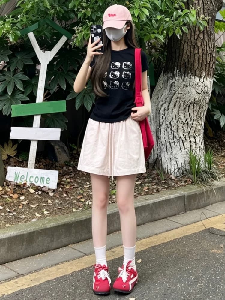 파란색 와이드 레그 팬츠 반바지 여성 여름 얇은 스타일 2026 새로운 외출용 한 마디 아마 면 린넨 캐주얼 운동 바지 상세 이미지 2