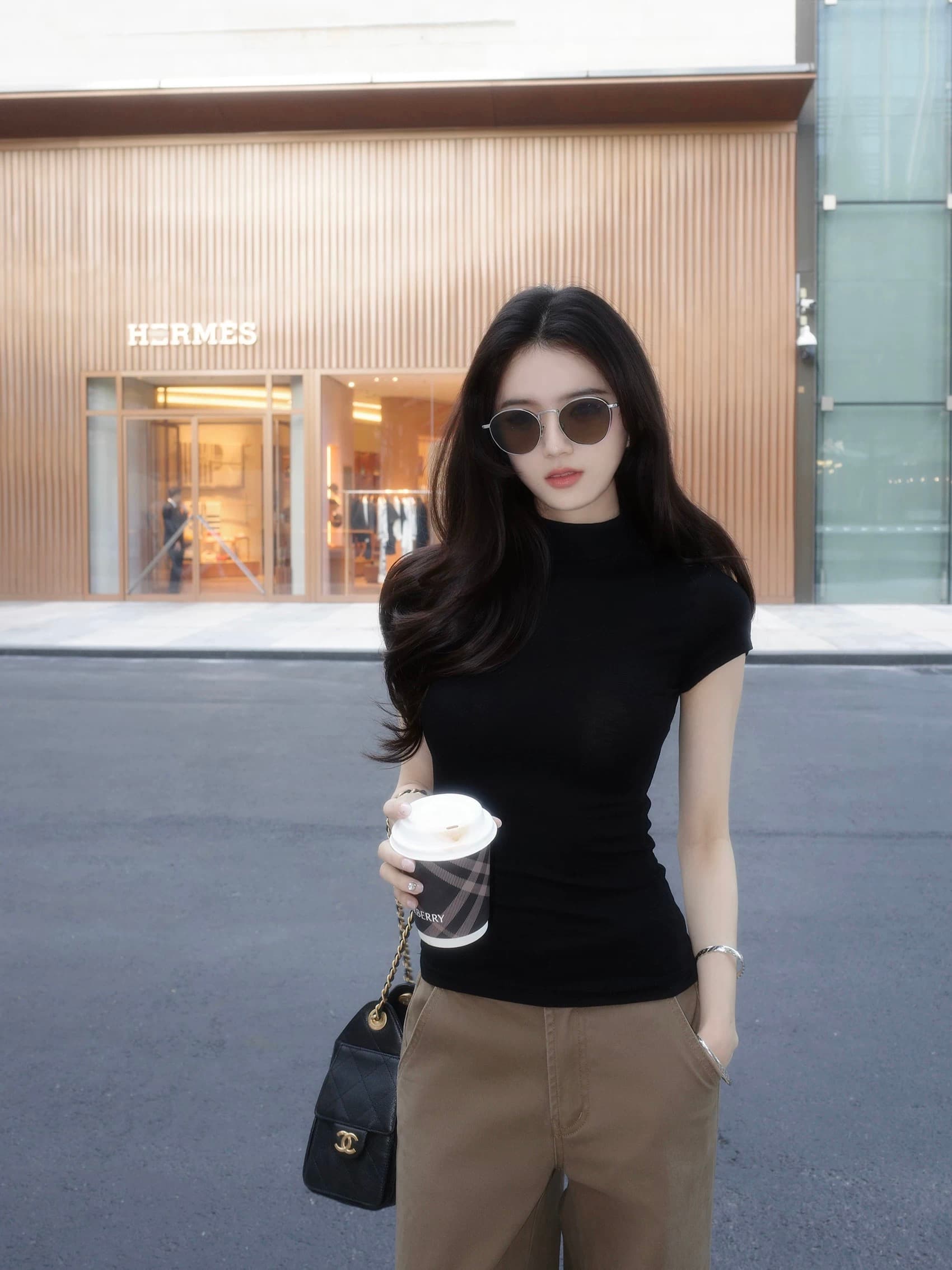 봄 새로운 좋은 인물 몸매 가꾸기 품격 터틀넥 반팔 티셔츠 기본 셔츠 여성 상세 이미지 4