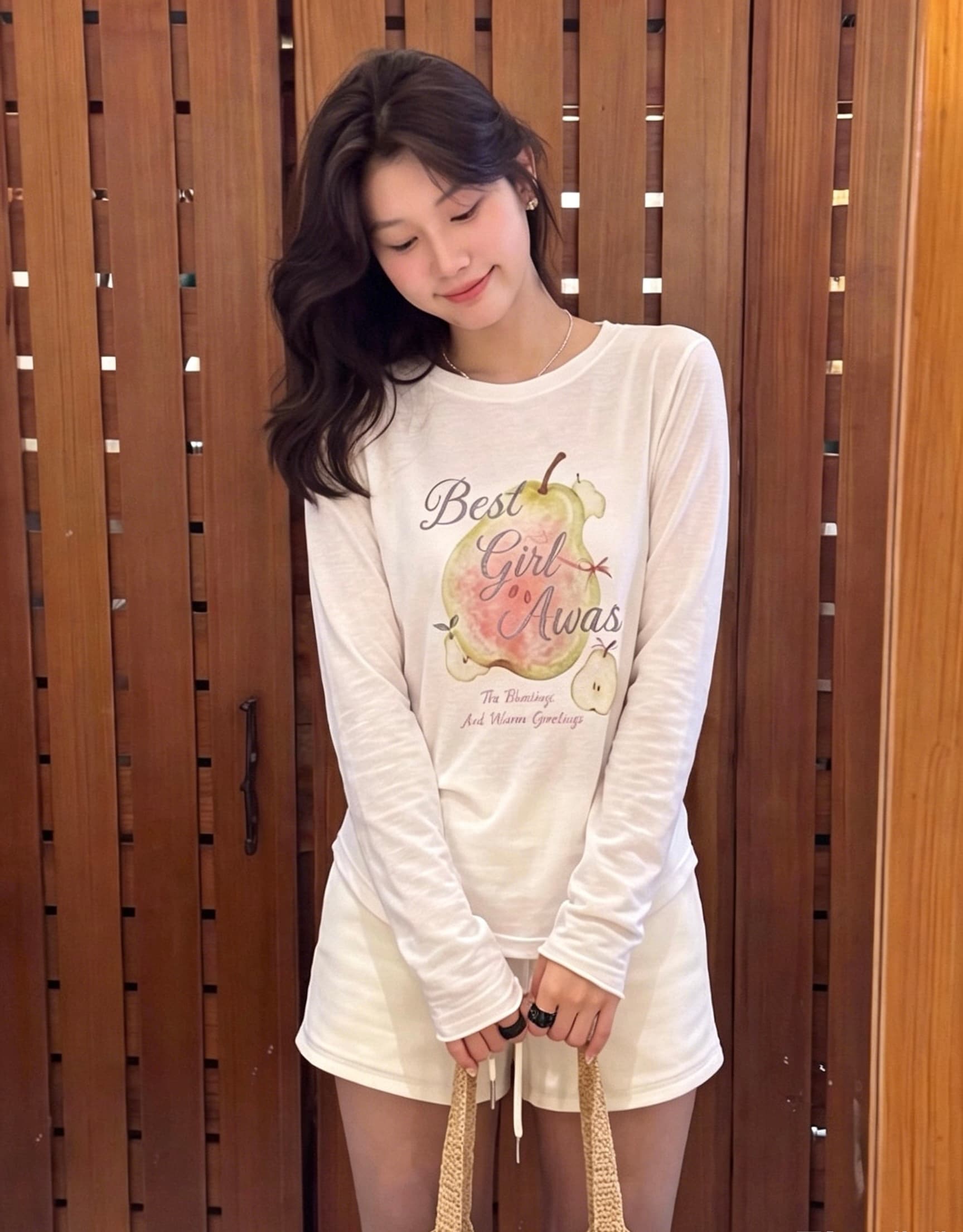 화이트 긍정적 인 어깨 프린트 자외선 차단 긴팔 티셔츠 여성 여름 디자인 센스 루즈핏 얇은 스타일 에어컨 블라우스 아름다운 맨위 이미지 2