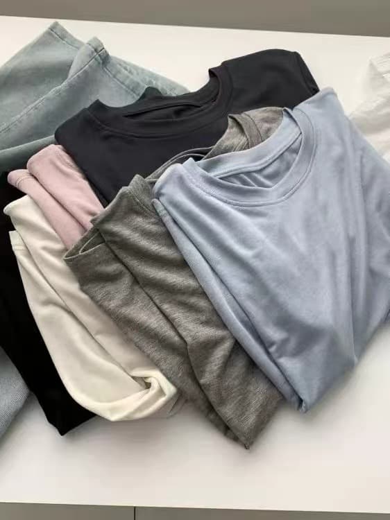 가면 티셔츠 여성 여름 얇은 스타일 몸매 가꾸기 프로 피부 통기성 미니멀리즘 트렌드 다용도 슬림해 보이는 맨위 상세 이미지 4