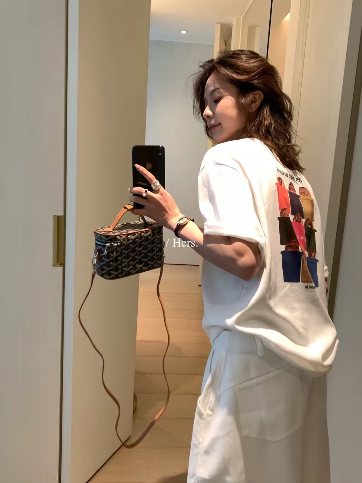 이른 가을 미니멀리즘 일상 캐주얼 전후 패턴 중성 반팔 티셔츠