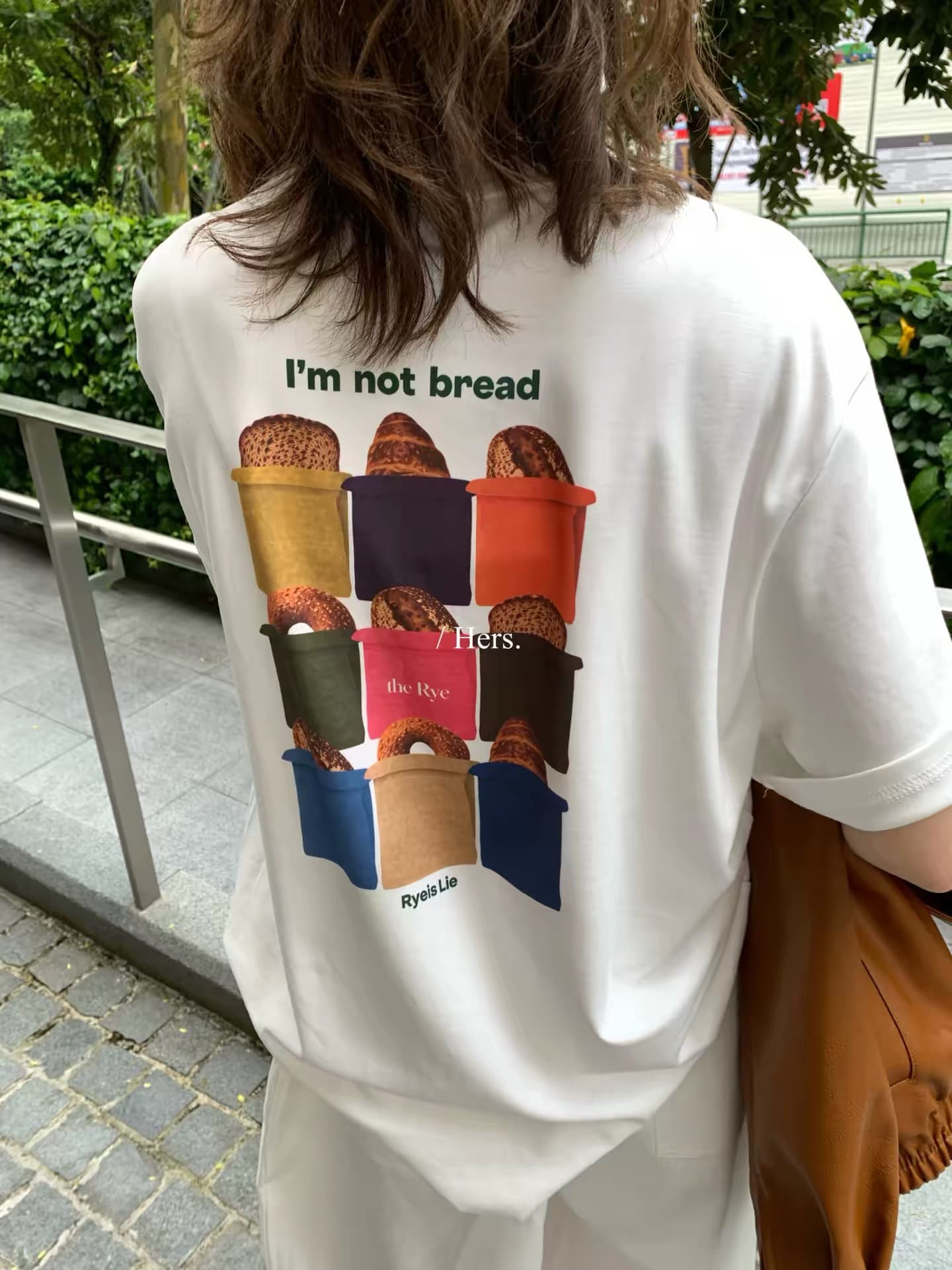 이른 가을 미니멀리즘 일상 캐주얼 전후 패턴 중성 반팔 티셔츠 이미지 3