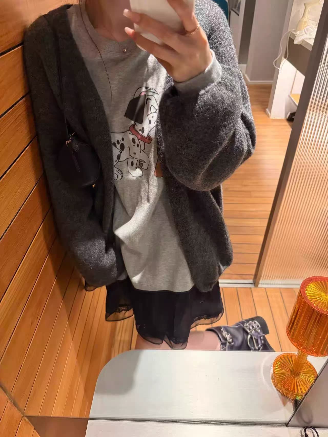 달마 시안 재미있는 프린트 긴팔 티셔츠 여성 조기 가을 루즈핏 캐주얼 다용도 만나는 맨위 여성 상세 이미지 2